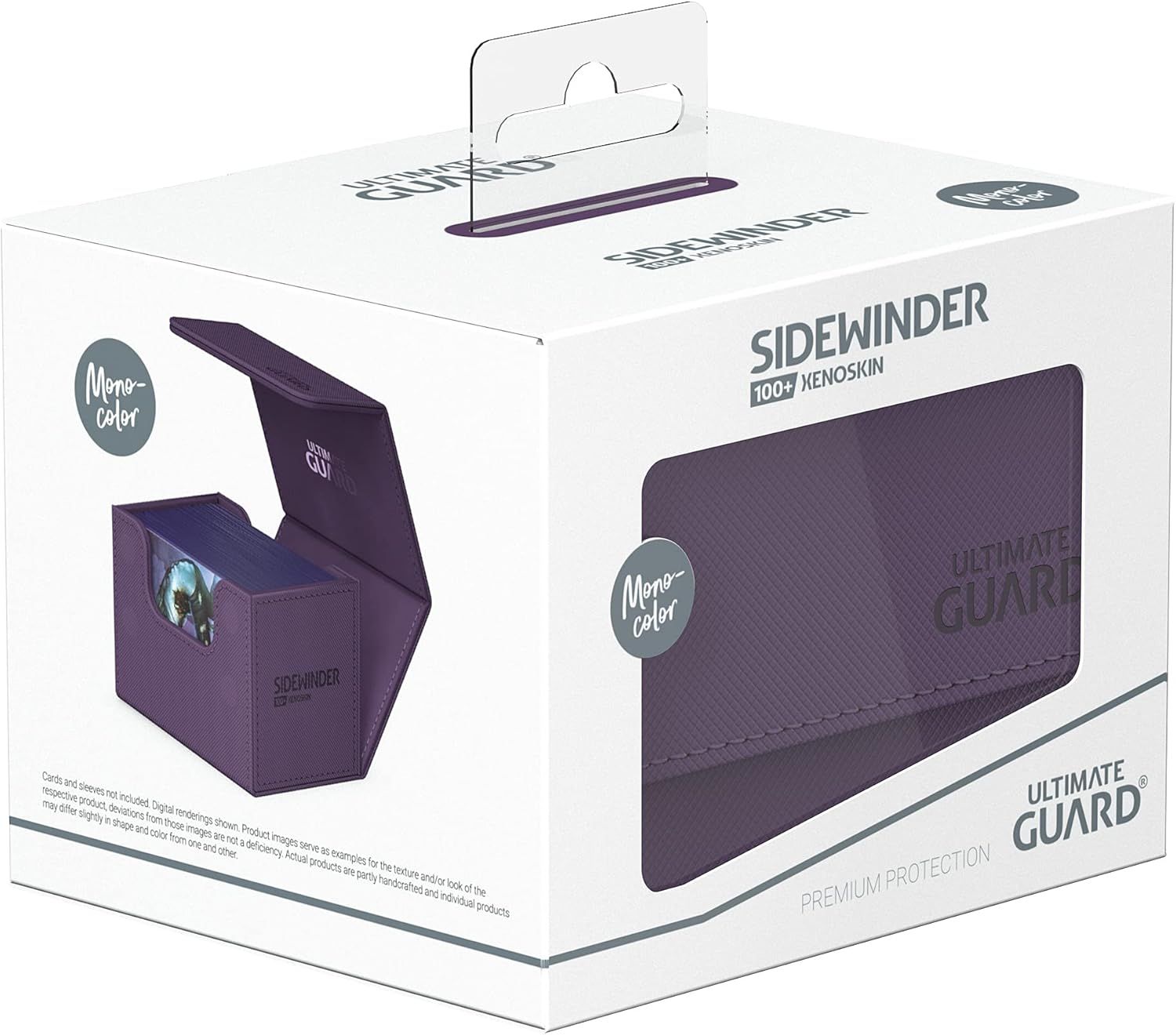 Ultimate Guard Sidewinder 100+ Xenoskin Monocolor Deck Box, Purple image number 3