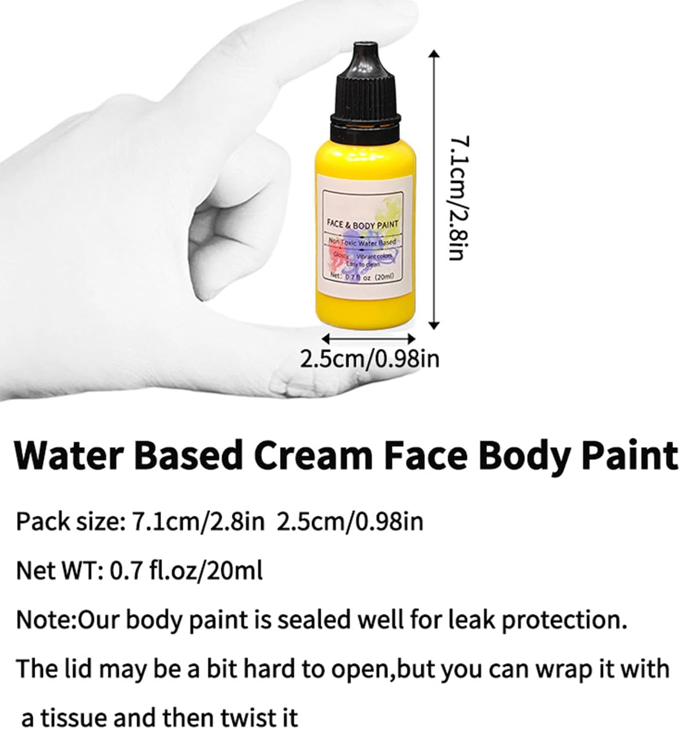 Face Painting Kit for Kids - 6 Colors Festive Facial Paint,Water-Based Washable Eye Face Colors for Men Women Kids Party Festival Christmas Halloween Cosplay Clown image number 1