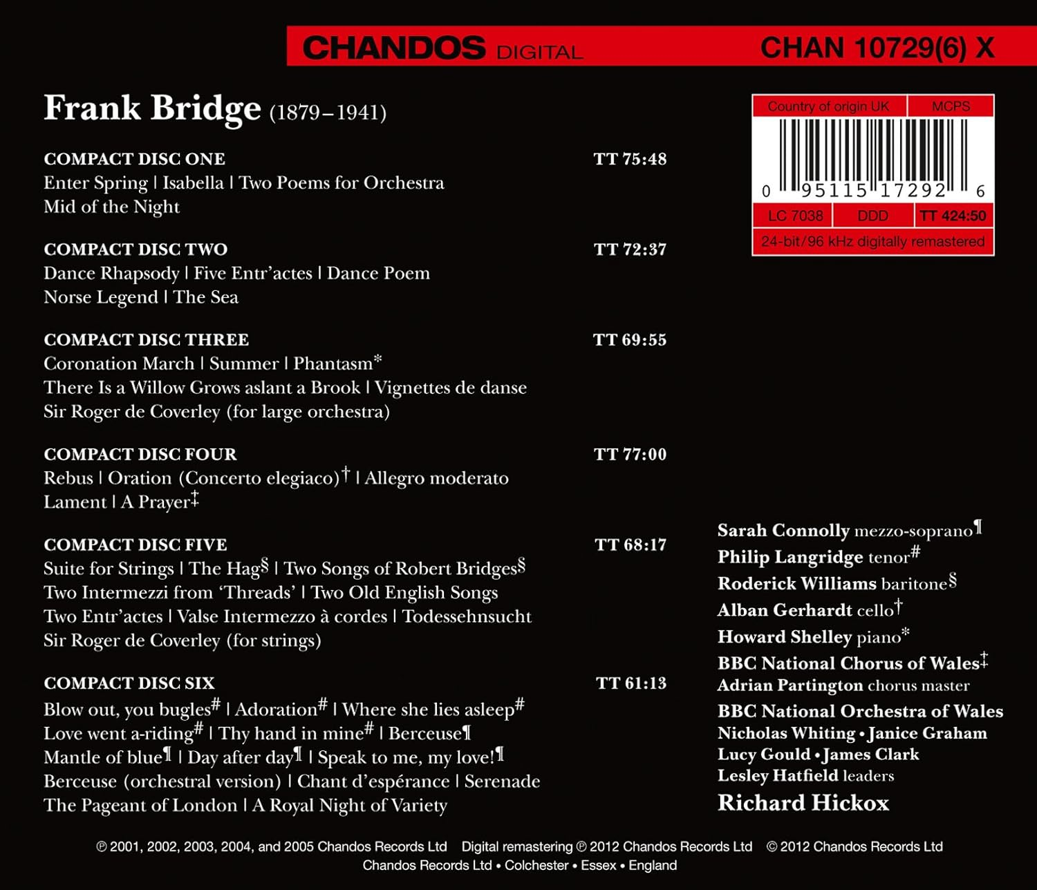 Bridge Orchestral Works Colle image number 2