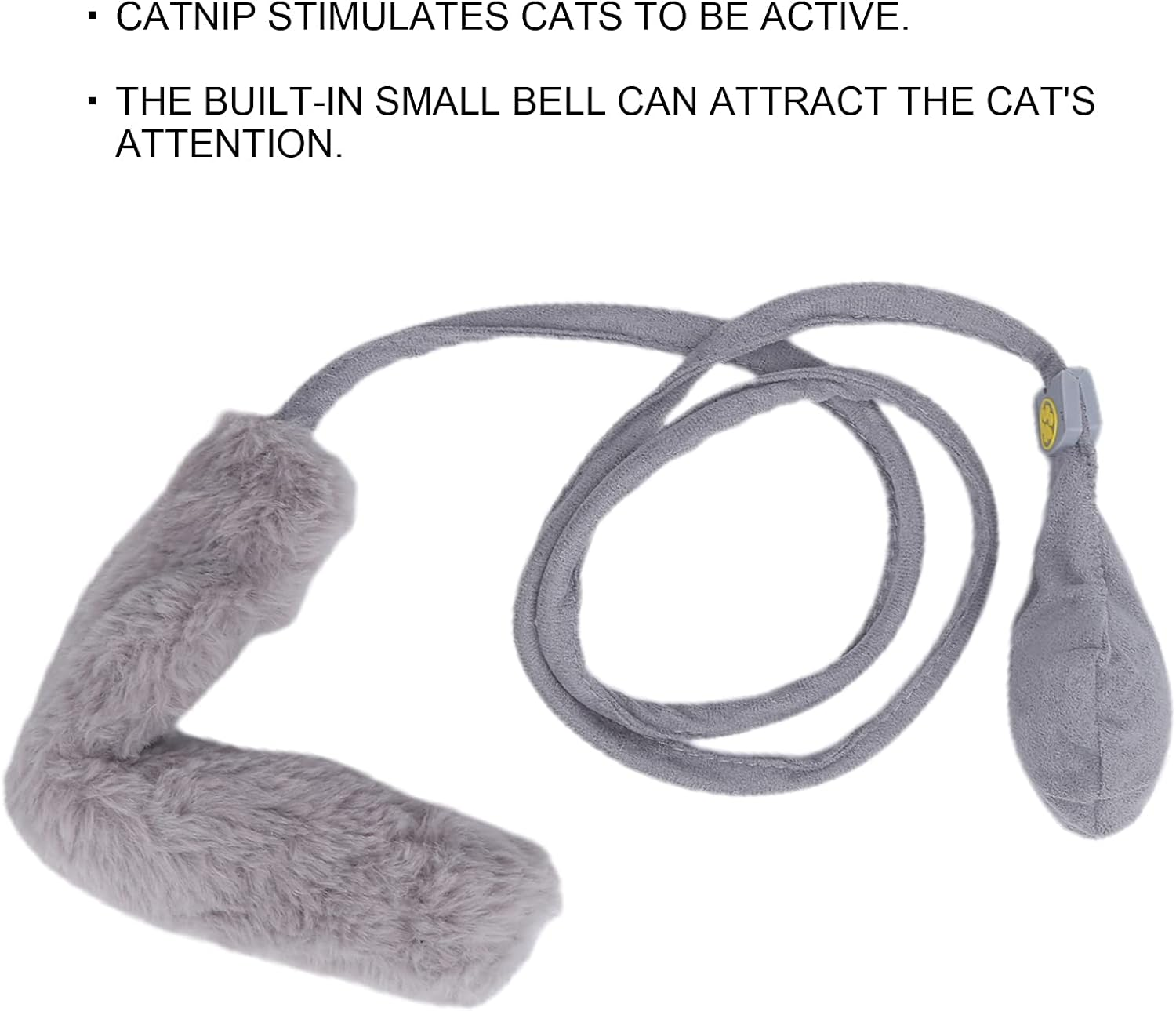 Pet Funny Cat Toy, Simulation Vibrating Fish Funny Cat Stick Toy, Floppy Fish Catnip Cats Toy Interactive Cat Toy for Cat Exercise (Dog Tail) image number 5