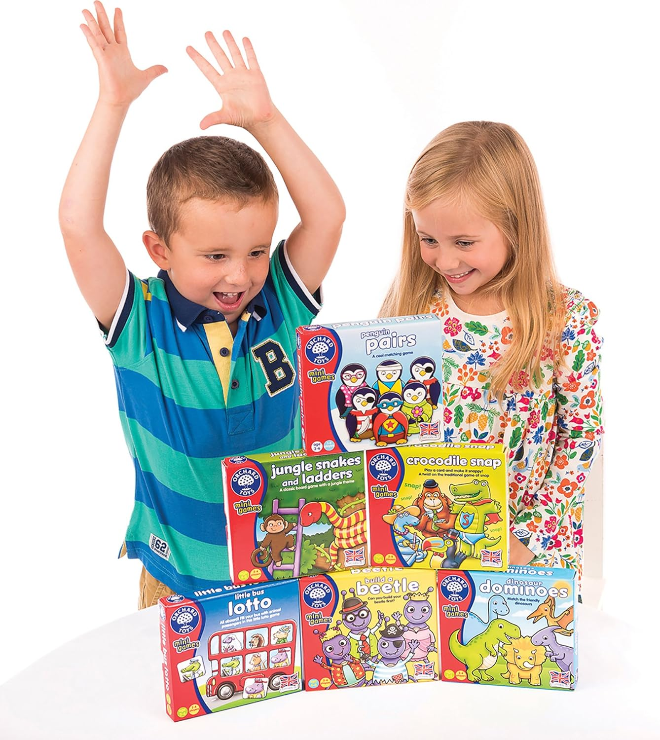 Orchard 600353 Dinosaur Dominoes Mini Card Game image number 3