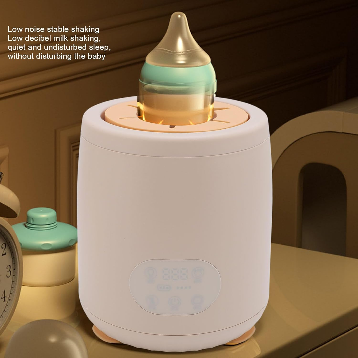 Baby Milk Bottle Shaker,Automatic Mixing Bottle Warmer,3 Mixing Modes Baby Milk Bottle Warmer,For Bottles with 50 75Mm Diameter image number 1