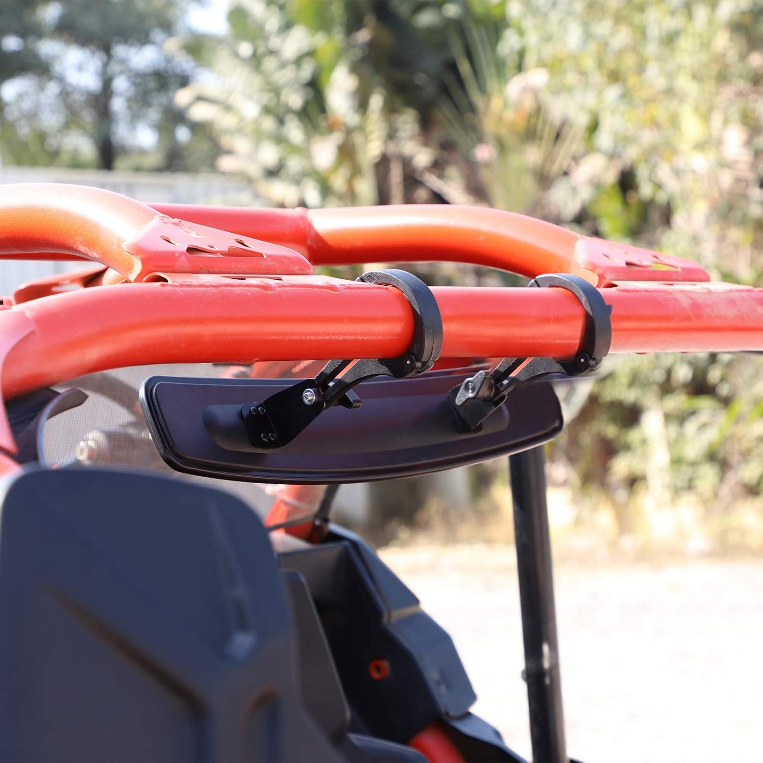 BETOOLL 16.5" Wide Rear View Race Mirror Convex Mirror with 1.75"-2&rdquo; Clamp for UTV Compatible with Yamaha,Polaris,Kawasaki MULE image number 3