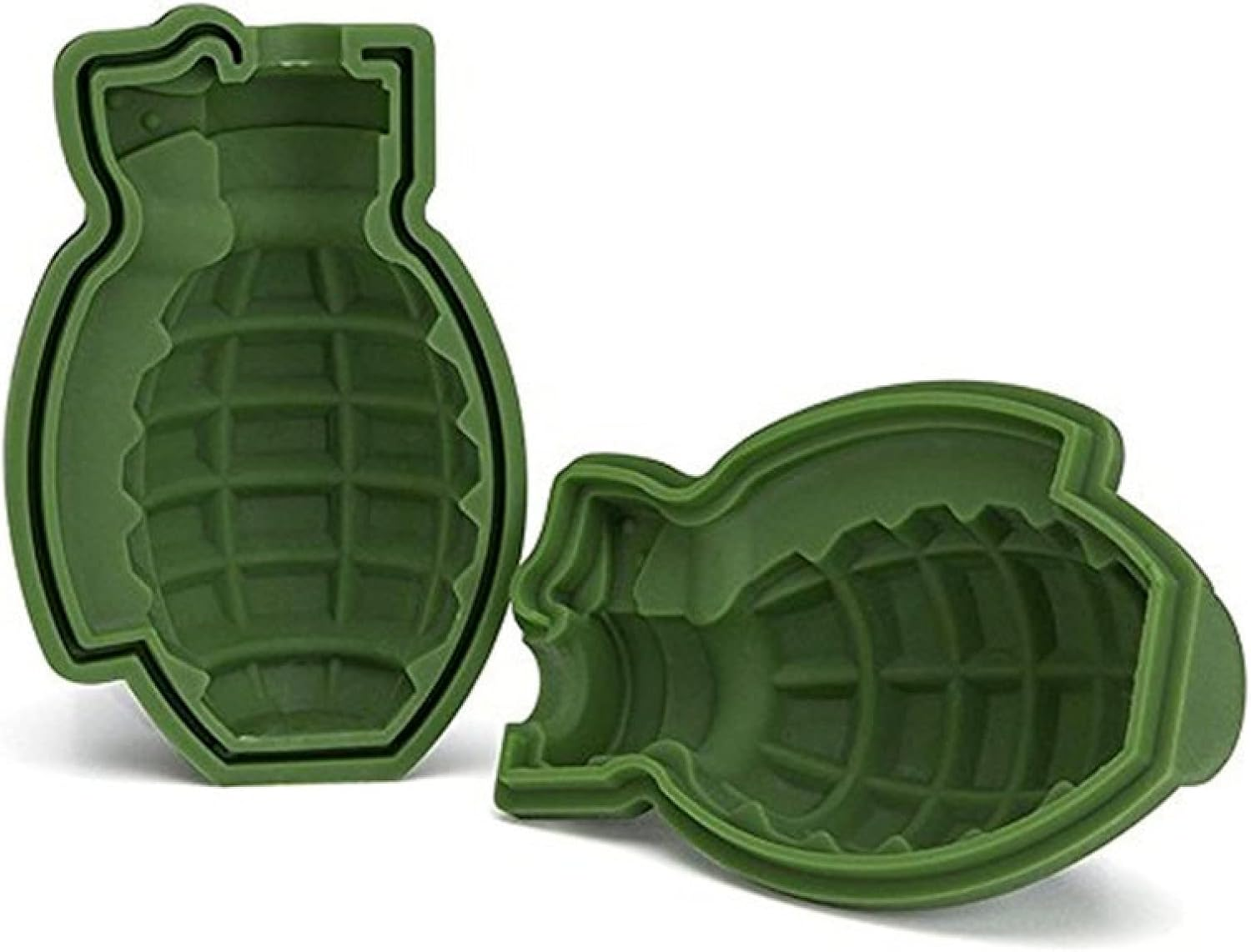 Ice Cube Tray 3D Grenade Shape Ice Cube Mold Ice Cream Maker Party Bar Drinks Silicone Trays Molds Kitchen Bar Tool 2Pcs image number 3
