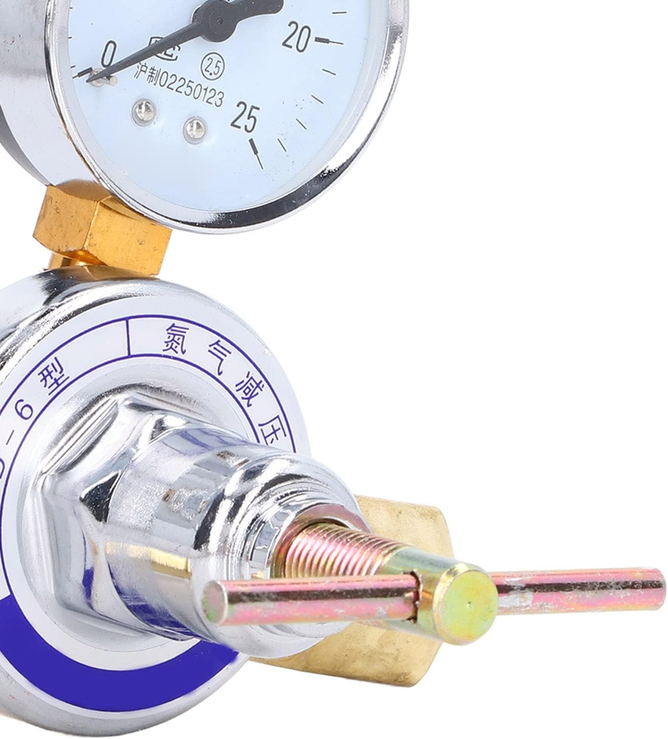 Two Way Type Nitrogen Regulator Gauge Kit with Pressure Reducing Valve, Brass Inlet Outlet Connection Gauges, Nitrogen Pressure Regulator, Brass Inlet Outlet Meter Reducer image number 1