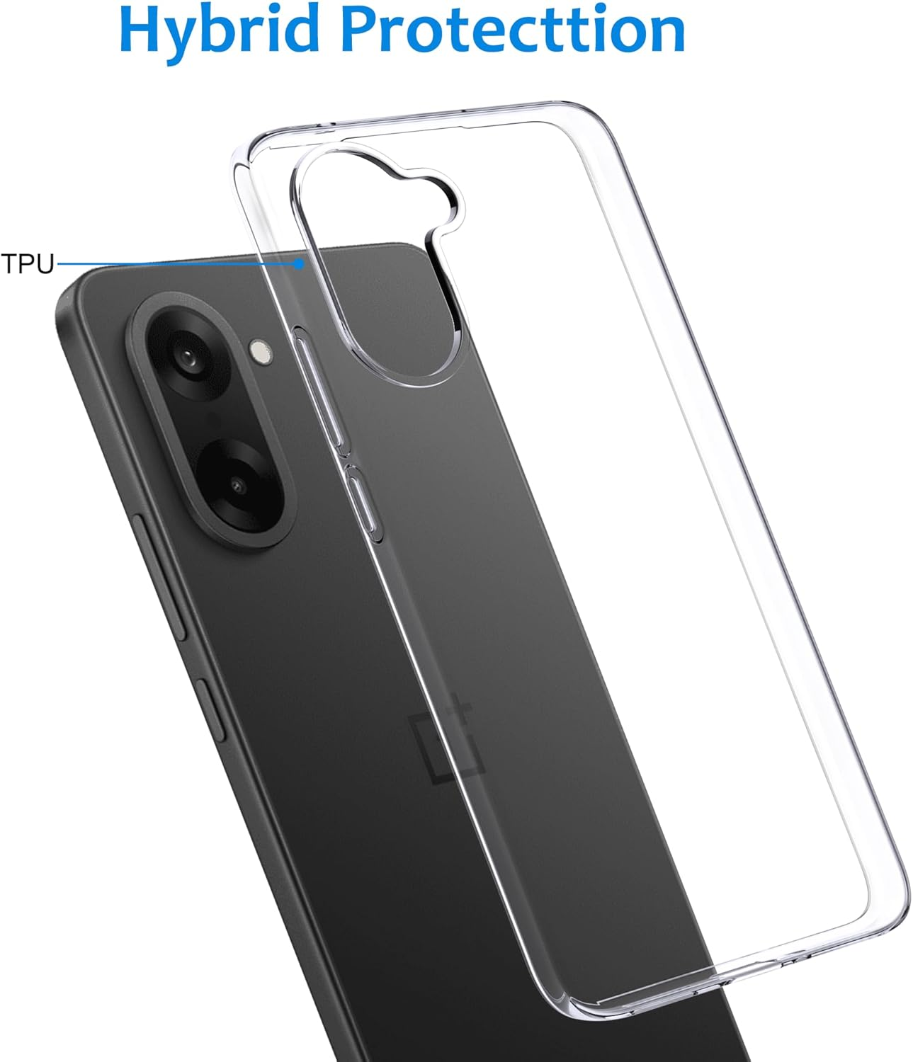 CAUHENYEE Transparent Case for Oneplus Nord CE5 5G Mobile Phone Case, Thin, Soft, Transparent TPU Case, Scratch-Resistant, Shockproof - Honor 400 Lite image number 4