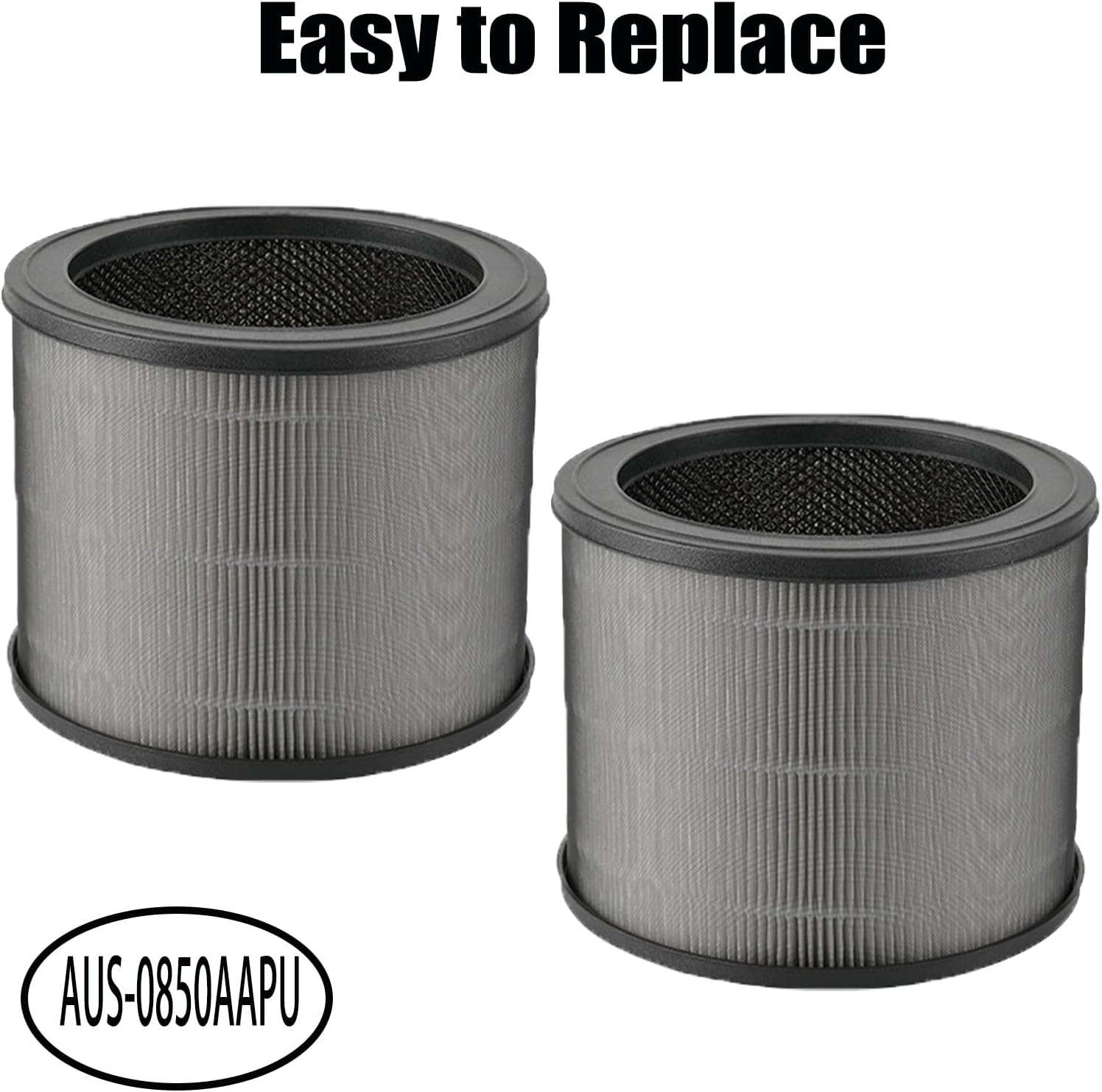 Compact 4-Stage Filter Replacement for Winix Compact 4-Stage Tower Air Purifier, 3-In-1 HEPA & Activated Carbon & Pre-Filter, Parts # AUS-0850AAPU (2 Pack) image number 5