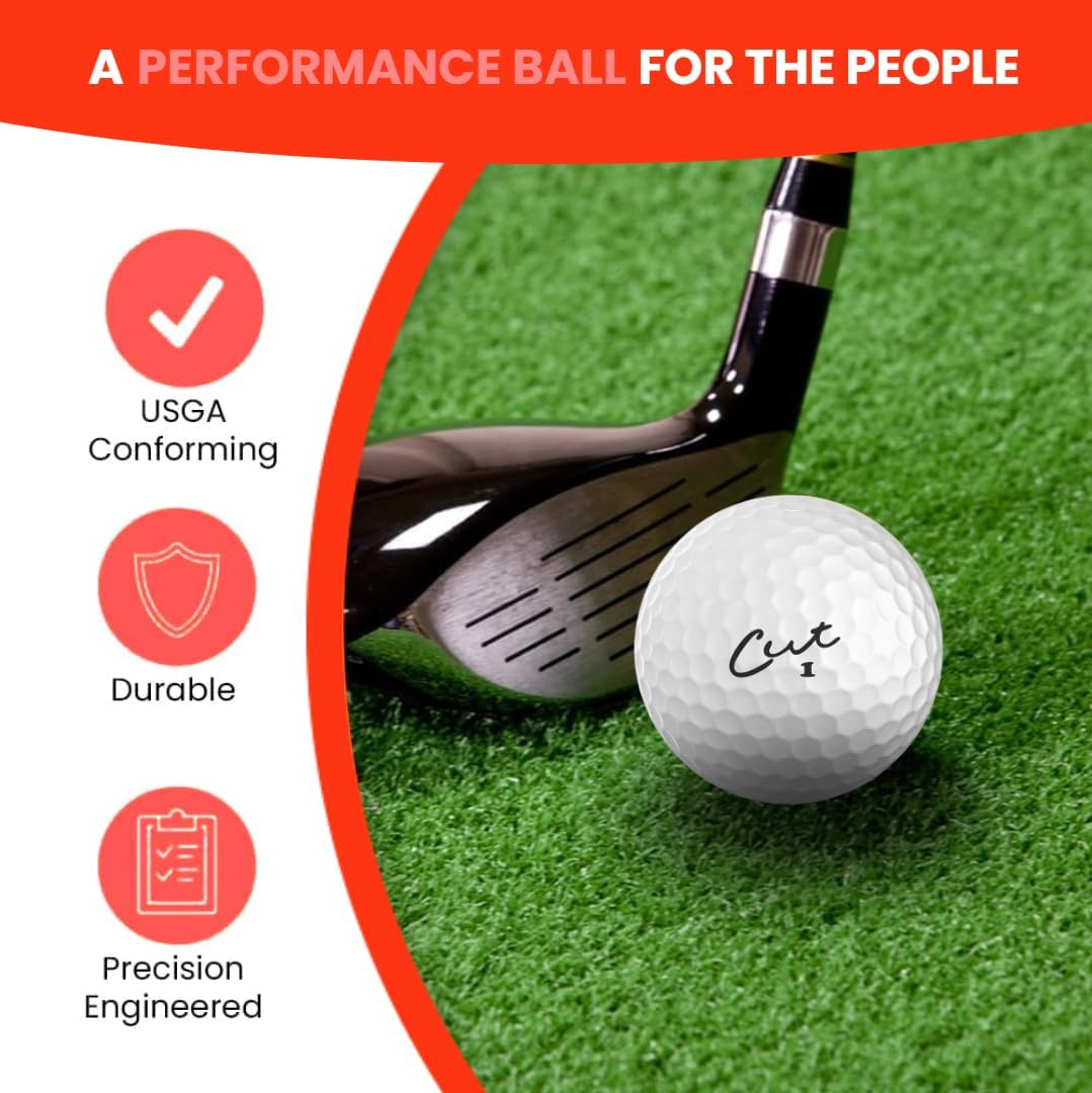 Cut Golf RED Golf Balls - 24 Pack image number 2