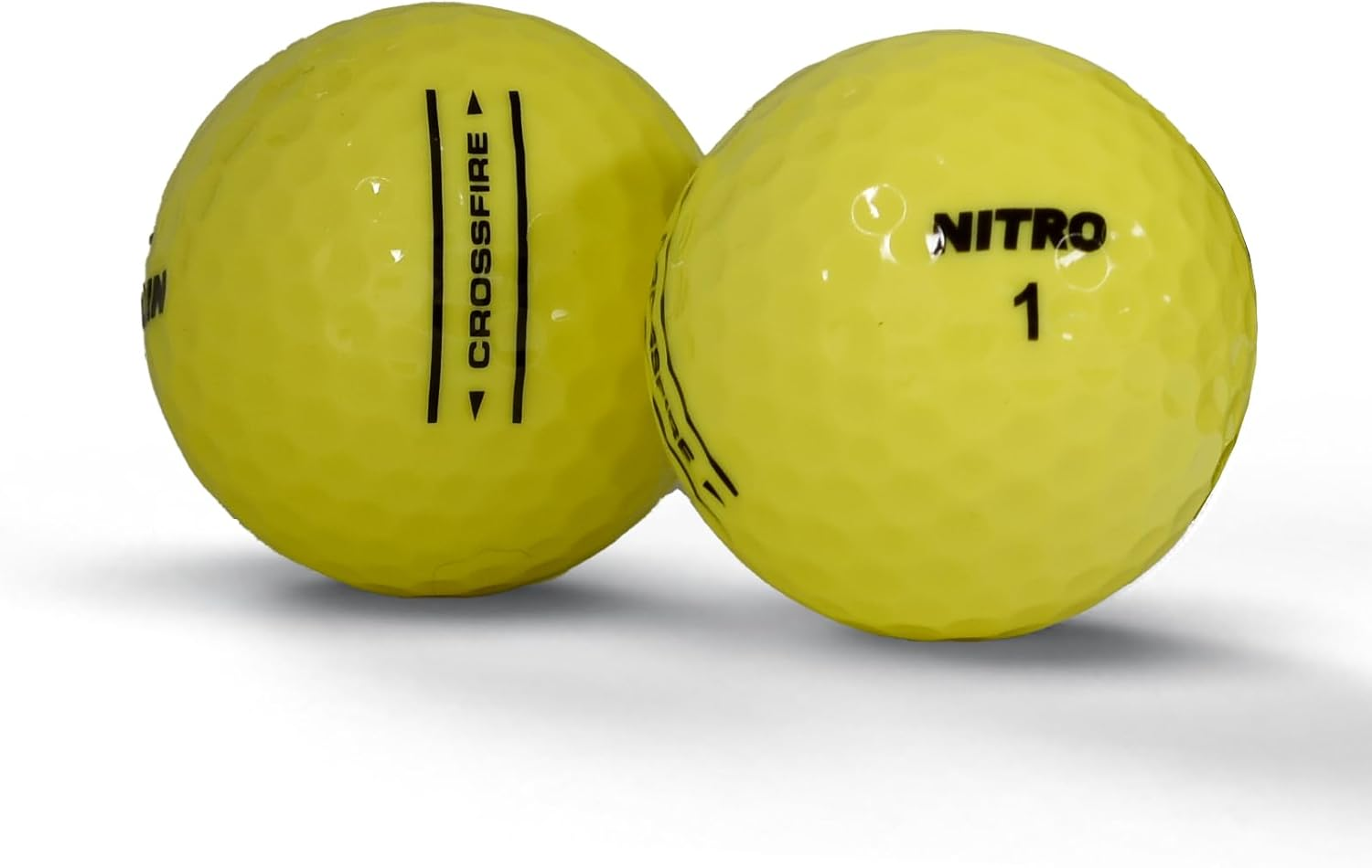 Nitro Crossfire 45 Golf Balls, 45- Pack - Yellow