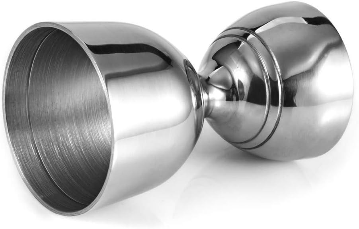 Bell Jigger Stainless Steel Bar Tool with 0.5Oz, 1Oz, 1.5Oz and 2Oz Measuring Marks, Mirror Polished Finish, One Jigger image number 4