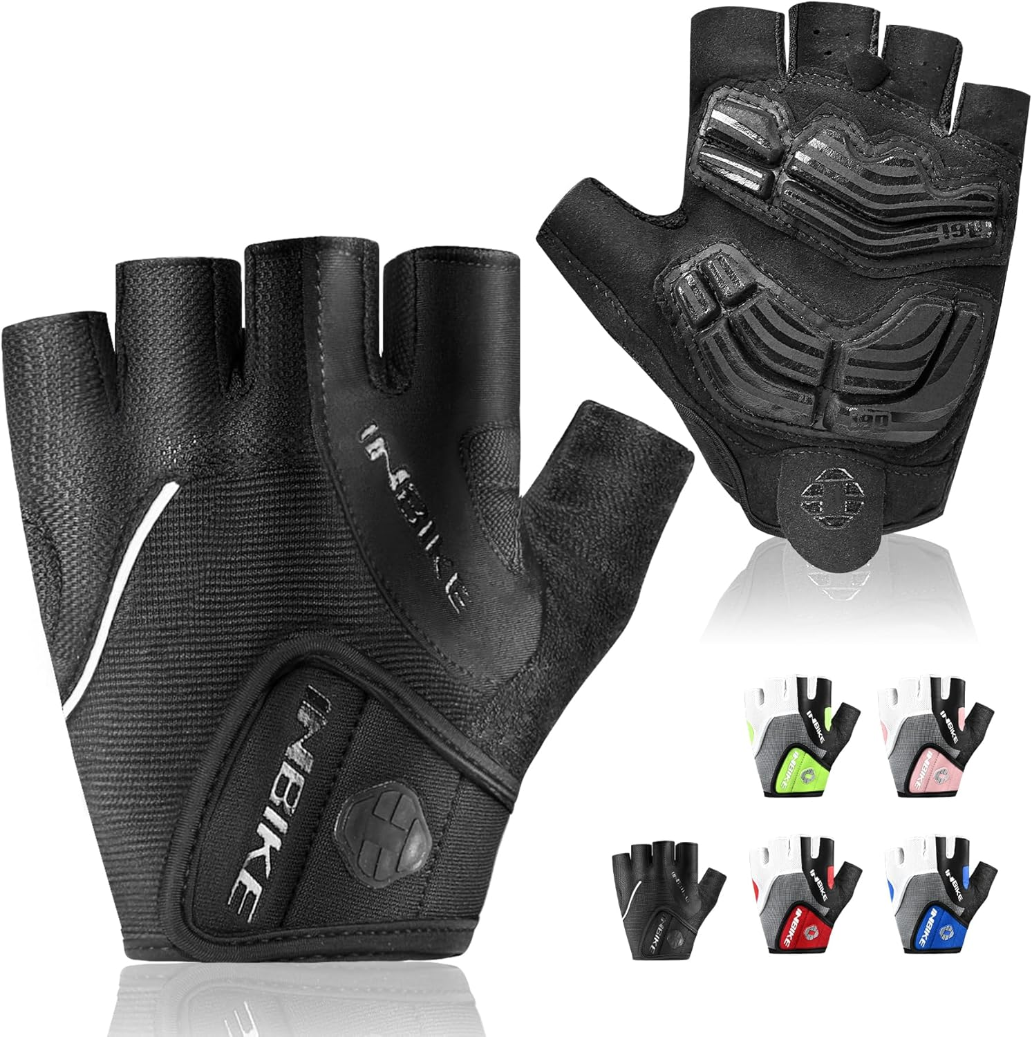 INBIKE 5Mm Gel Pad Half Finger Bike Bicycle Cycling Gloves