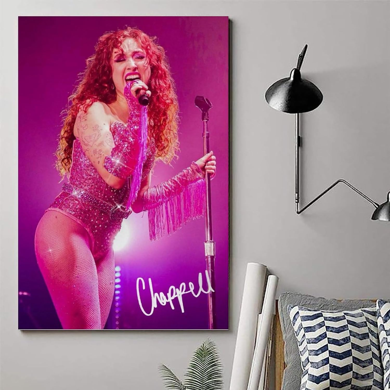 Singer Chappell Roan Poster Poster Canvas Painting Wall Art Picture Home Decor Print for Bedroom Living Room Dorm Study Bar Office 12X18Inch(30X45Cm) image number 2