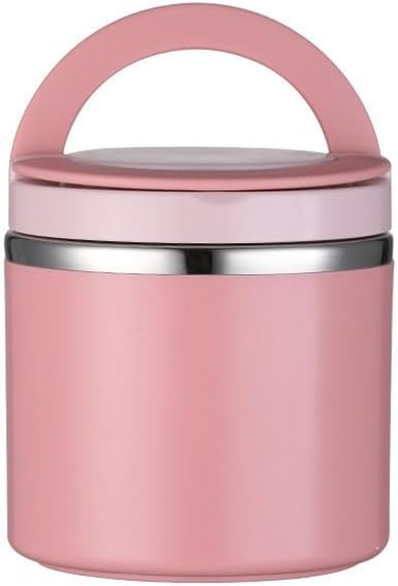 AIMALL Stainless Steel Insulated Lunch Box &ndash; Portable Thermal Food Jar, 4.4 X 4.6 Inches, Large Capacity Soup and Breakfast Cup, Leak-Proof, Green/Pink/Blue