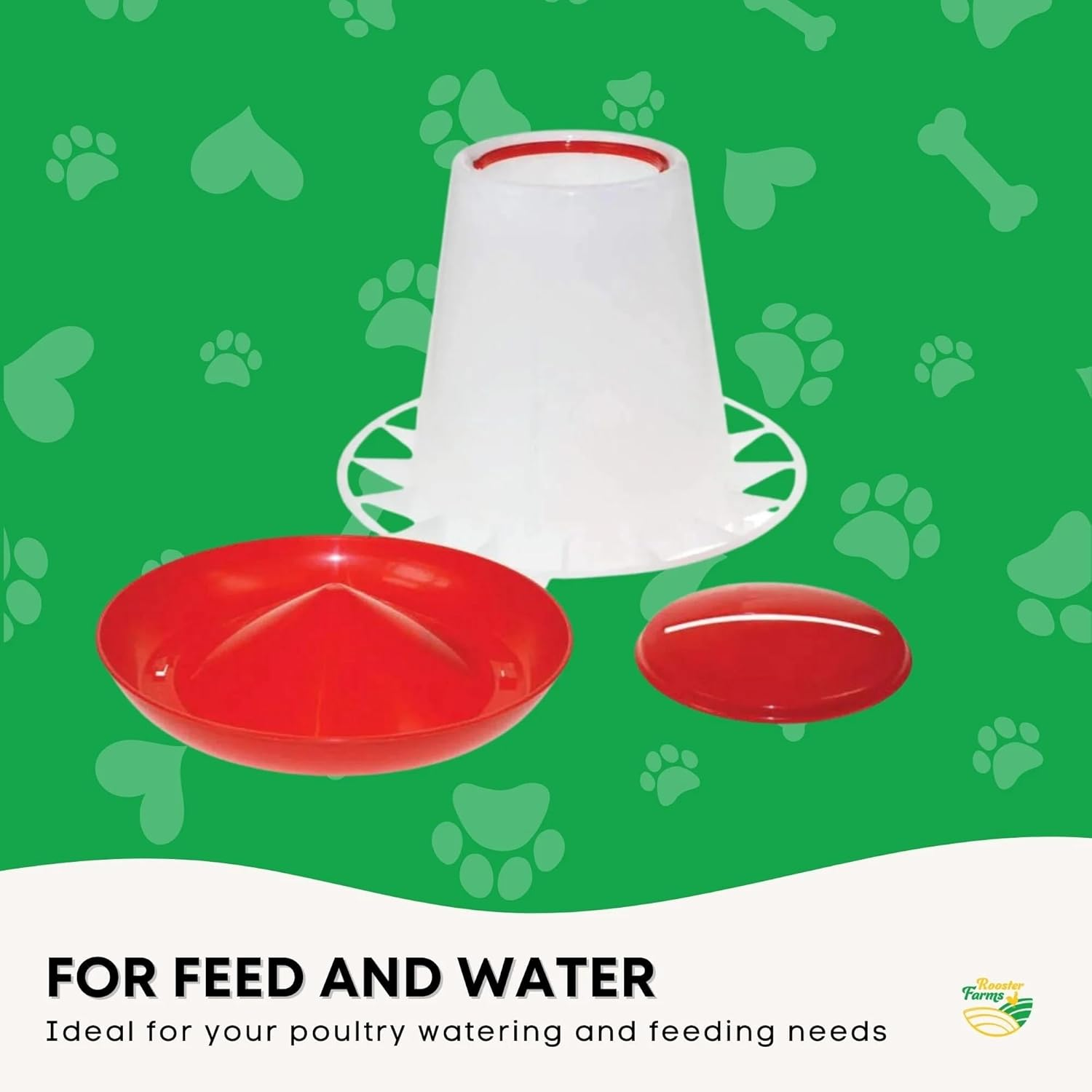 6Kg Automatic Chicken Feeder - Plastic Poultry Chook Hen Feeding Seed Bucket image number 4