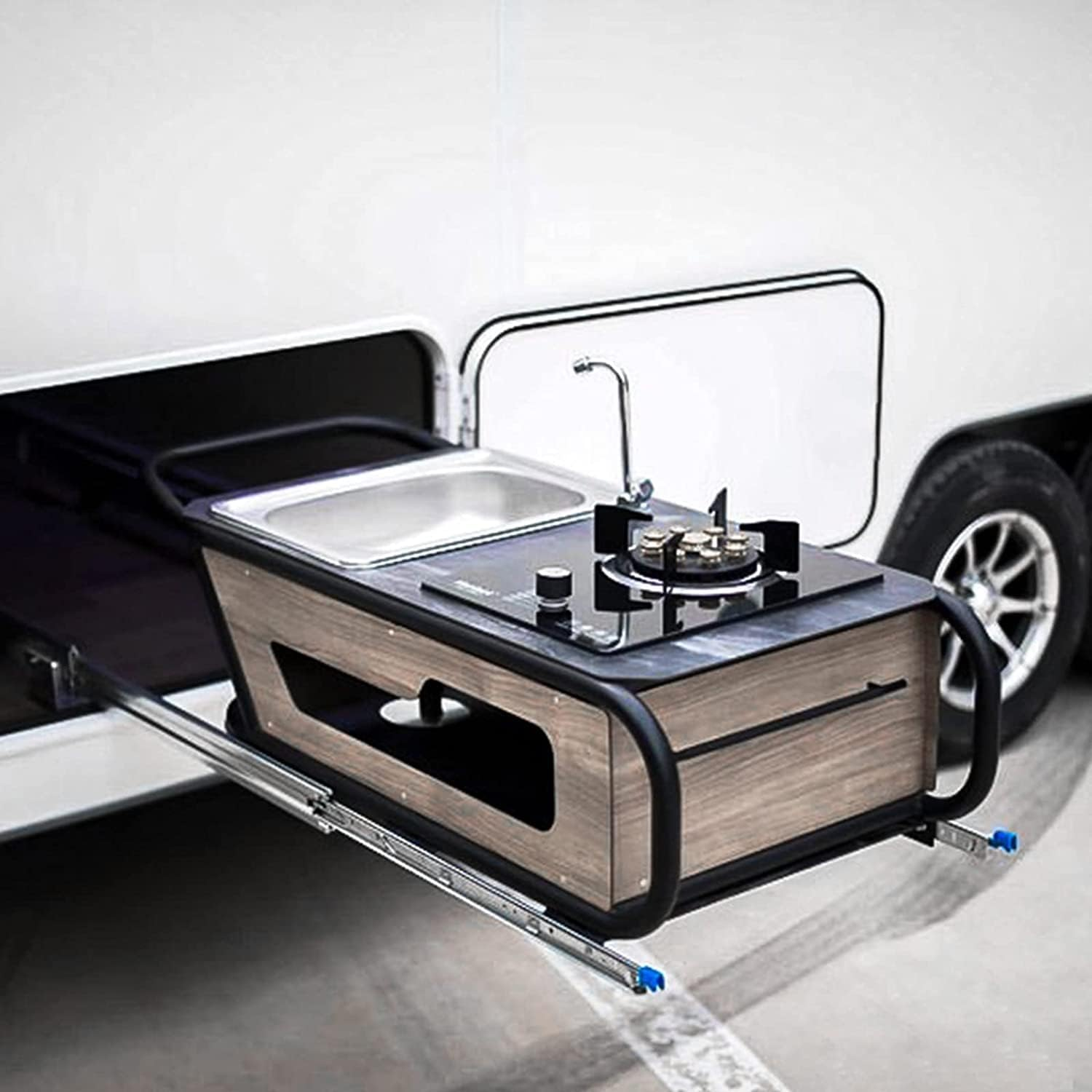 TRUSLIDE&reg; Locking Drawer Slides 550Mm (1100Mm Extended) 125KG Heavy Duty Draw Slide image number 6