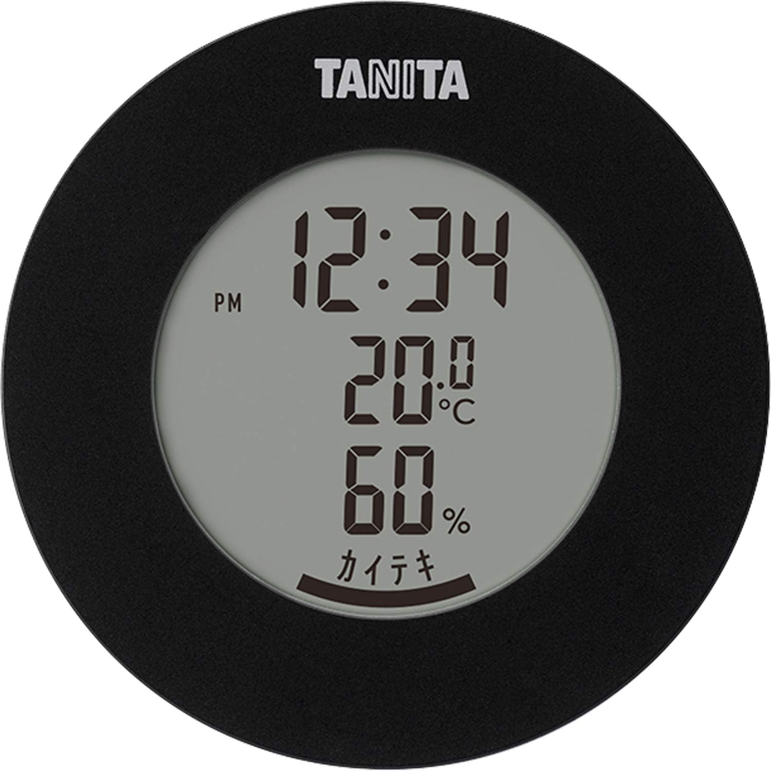 Tanita Thermometer/Hygrometer Clock Temperature Humidity Digital Tabletop Magnet Light Blue TT-585 BL
