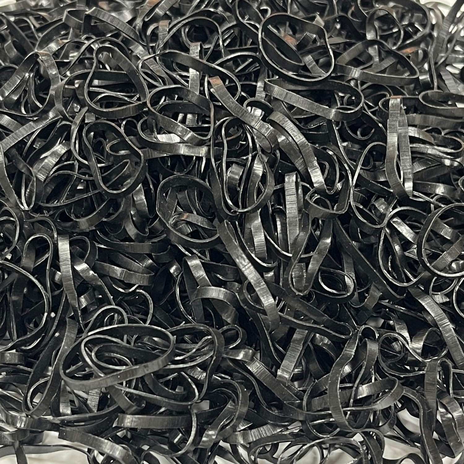 Haobase 1000Pcs Black Elastic Hair Bands Rubber Hair Ties for Girls image number 3