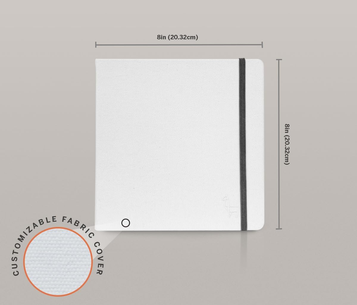 Etchr Sketchbook 8&rdquo; Square - Hot Press Mixed Media 100% Cotton Sketchbook - Hardcover Sketchbook - 8&rdquo;X8" with 52 Pages image number 2