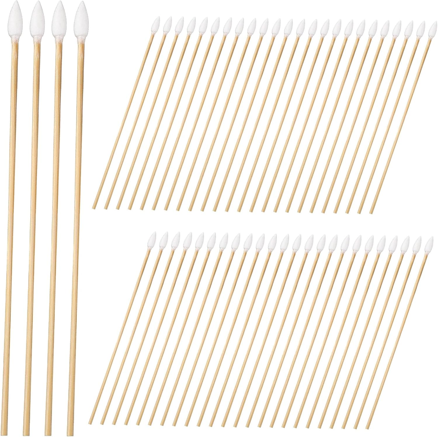 Baluue 1500Pcs Long Cotton Swabs Pointed Tips Makeup Applicator Sticks for Makeup Correction Earphone Cleaning and Keyboard Cleaning image number 3