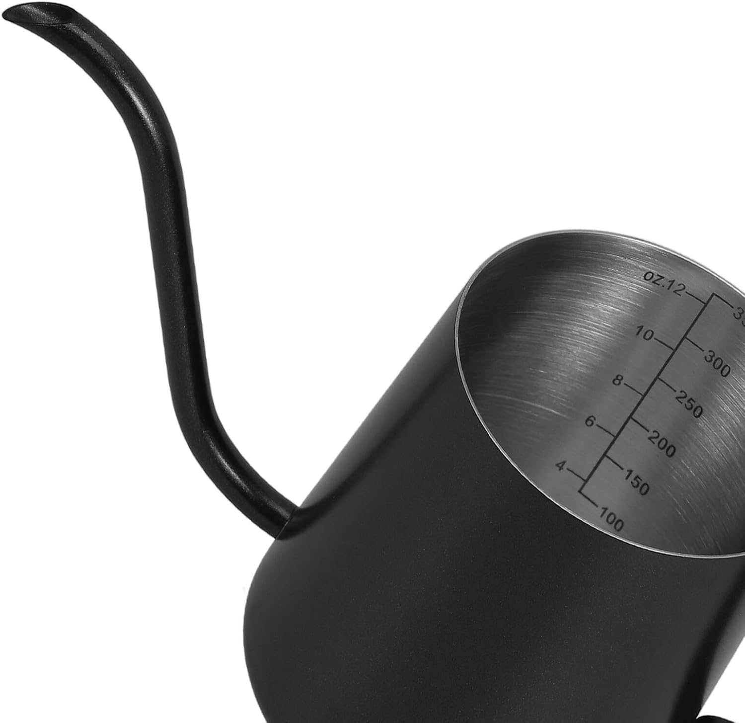 TOBBOMEY Gooseneck Coffee Kettle Stainless Steel Manual Pour-Over Pot with Fine Spout for Home Brewing Hand Drip Coffee Tea Milk and Precise Water Flow Control image number 4