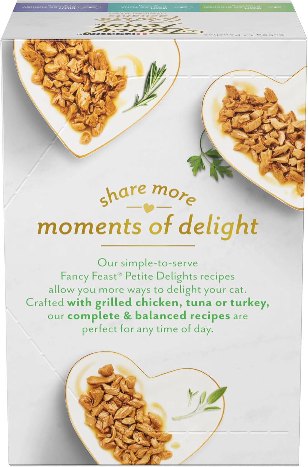 Fancy Feast Adult Petite Delights Chicken Tuna & Turkey Grilled Wet Cat Food 6X50G image number 6