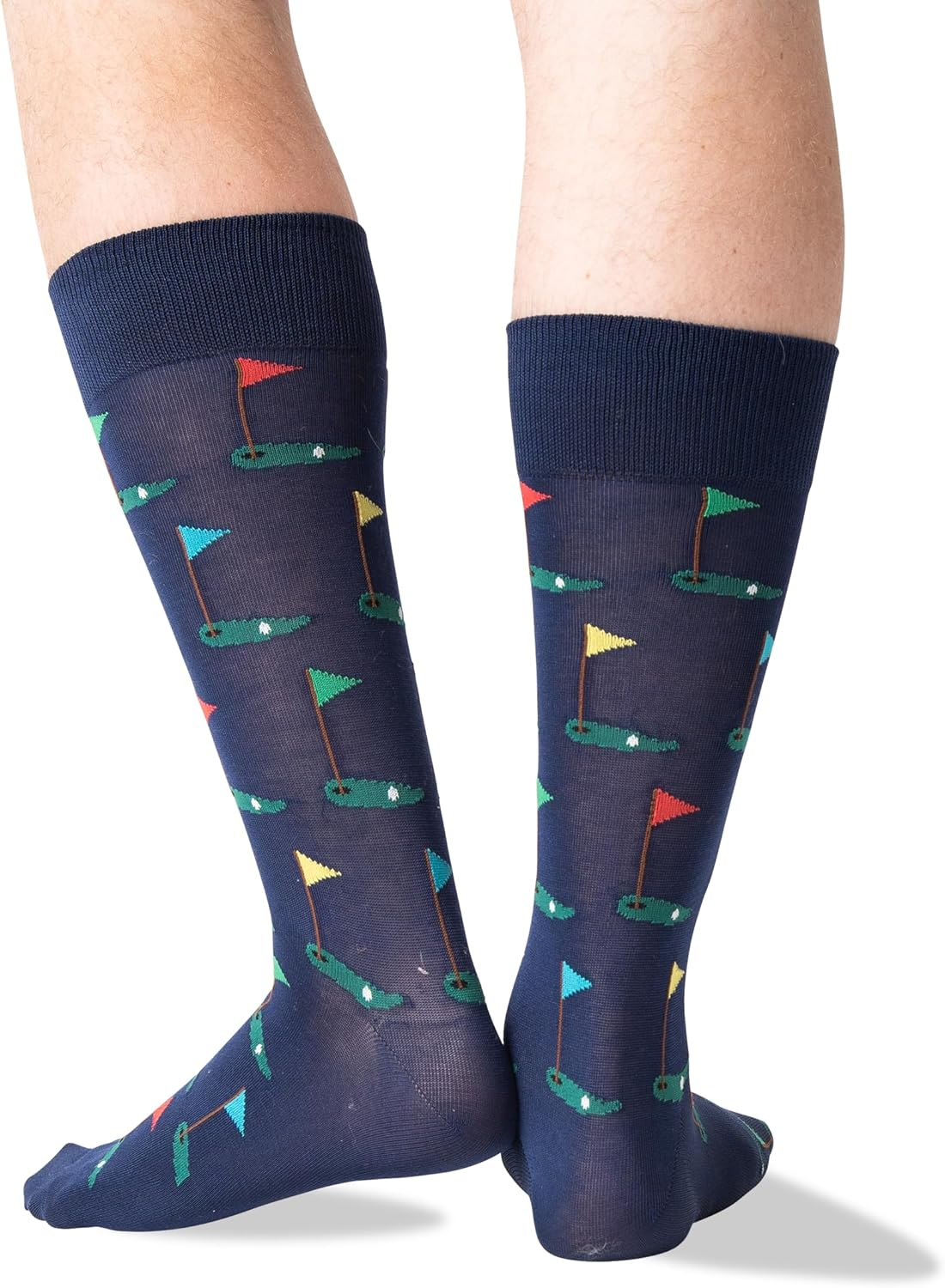 Hot Sox Men'S Novelty Sporting Crew Socks image number 4