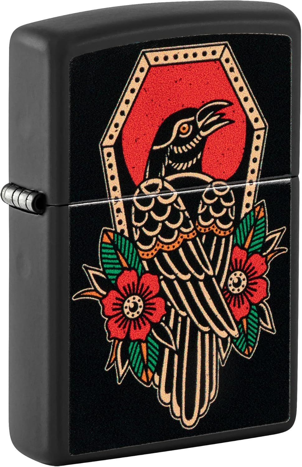 Zippo Crow Tattoo Design Lighter