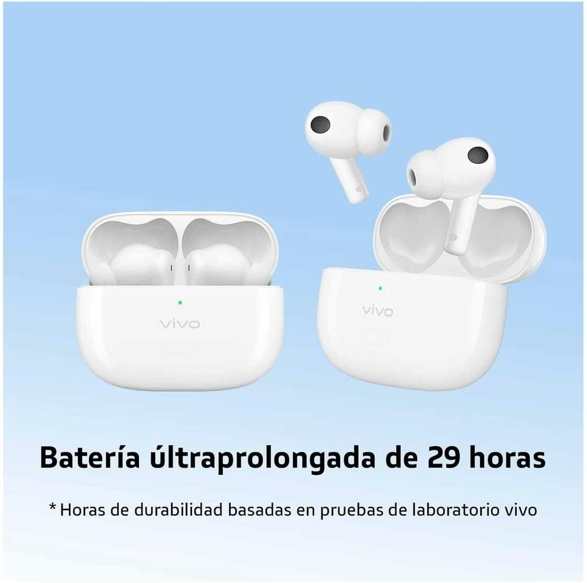 VIVO TWS 2 ANC Wireless Headphones - Moonlight White image number 2