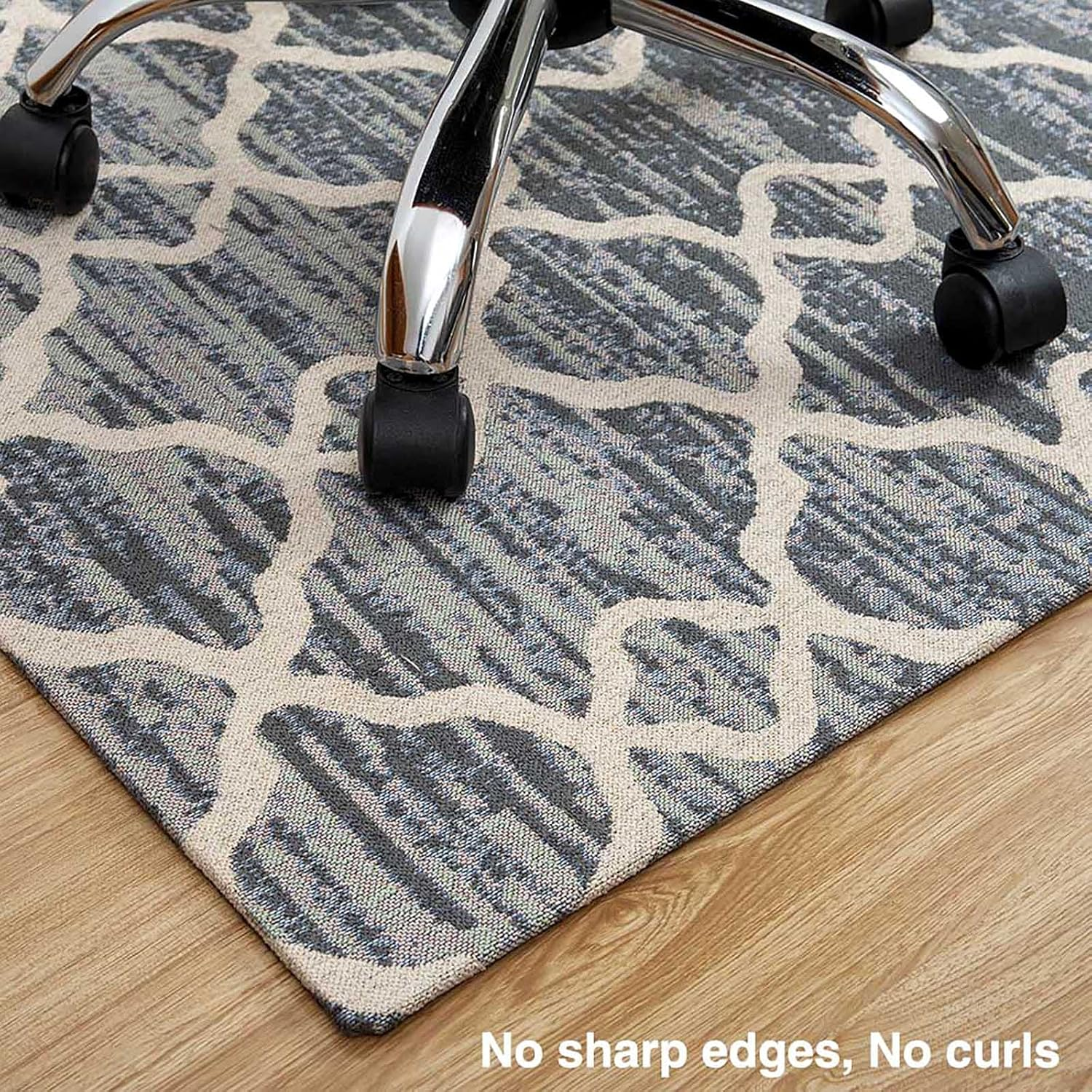 Luxury Chair Mat for Carpeted Floor, Office Chair Mat Hardwood Floors, 120 X 90Cm Multi-Purpose Protector Chair Carpet for Home and Office, Protects Floors, Anti-Skidding, Home Office, Ll-Santiago image number 3