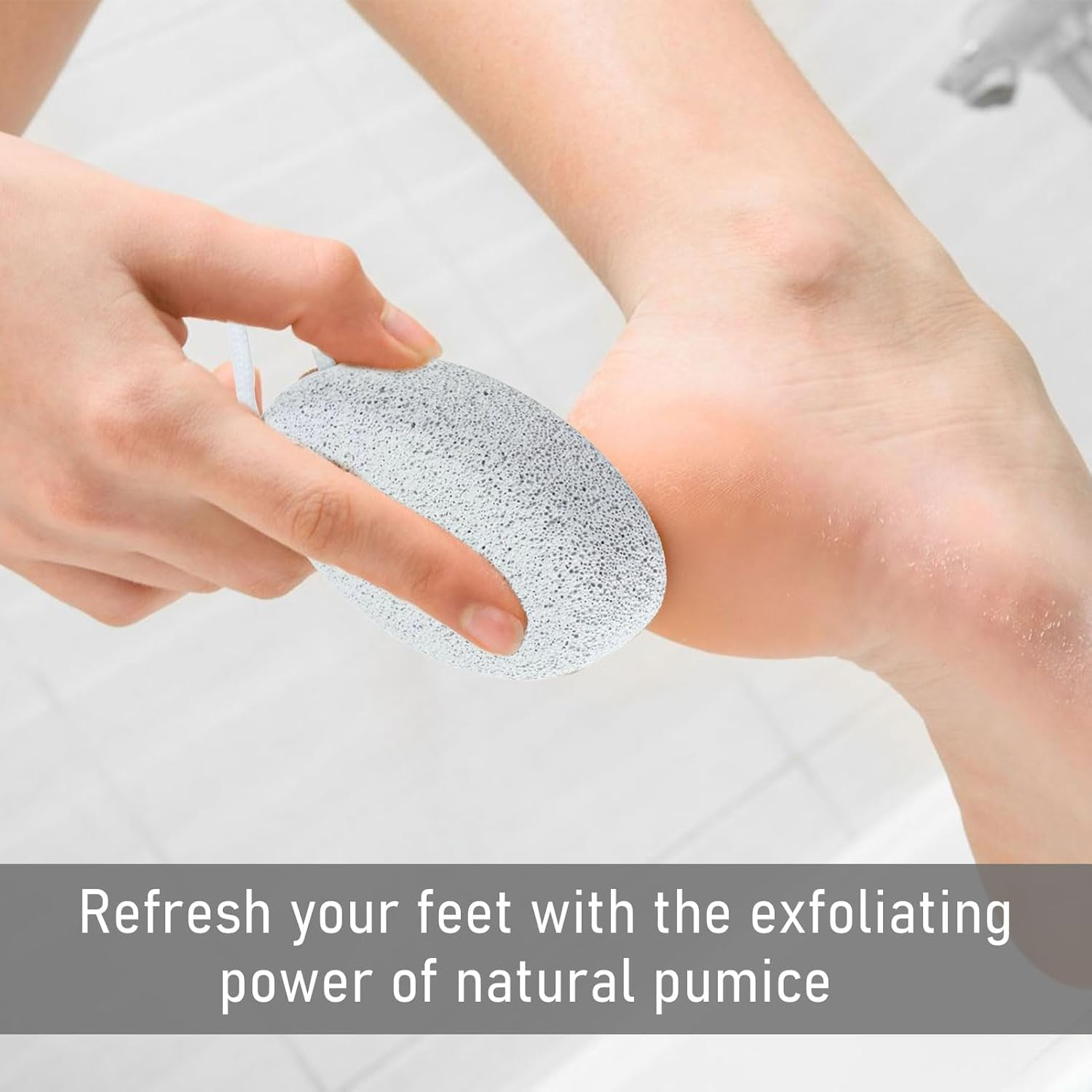 Pumice Stone Foot Care, Pumice Stone Callus Remover, Callus Removal, Pumice Stone, Foot Care, Lava Pedicure Tools, Natural Pumice Stone for Calluses and Hardening Removal for Feet and Hands, Pack of 2 image number 3