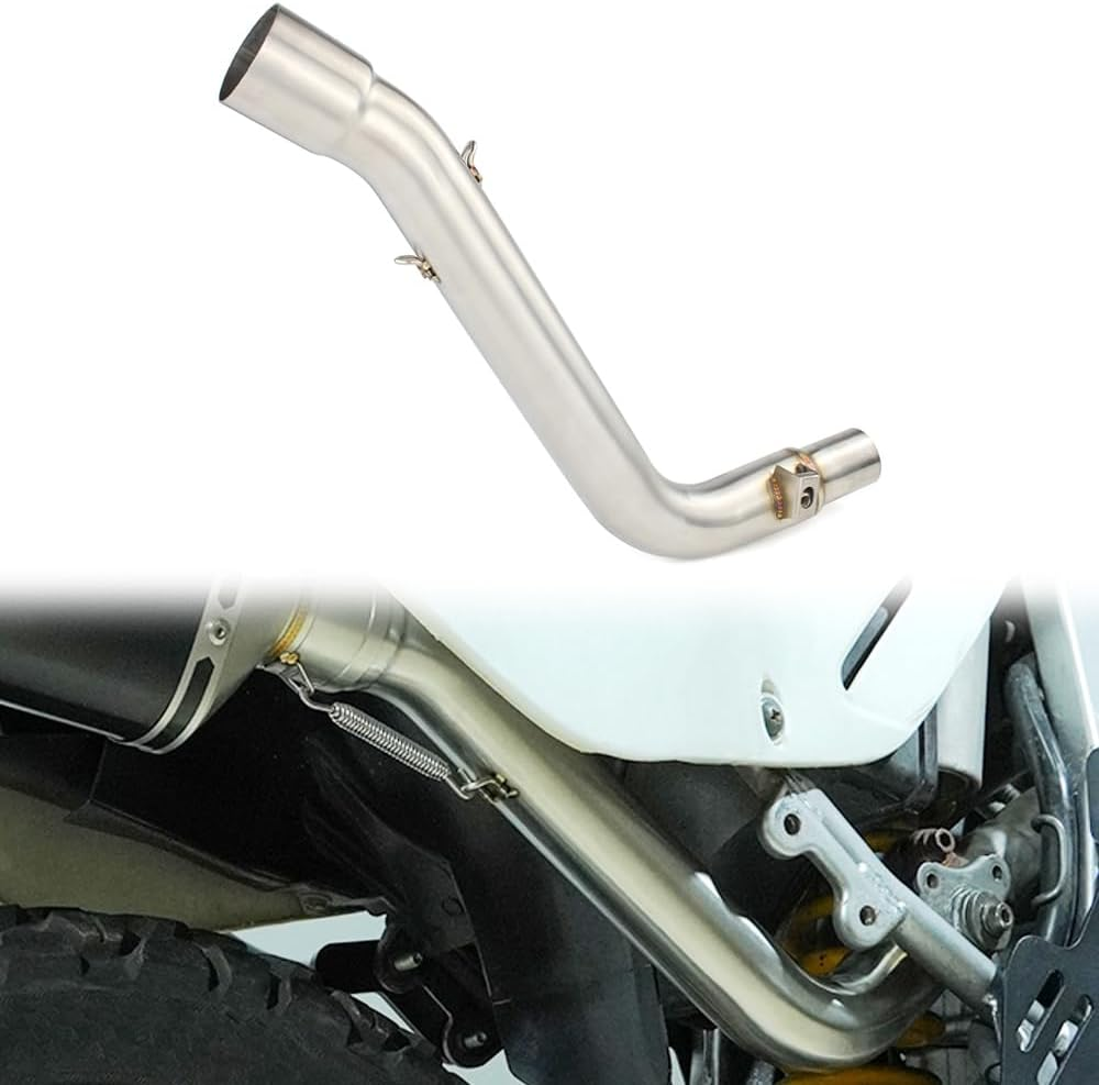 Motorcycle Exhaust Muffler Middle Link Pipe, Stainless Steel Exhaust Middle Pipe Compatible with DR650 SE 1996-2024 image number 6
