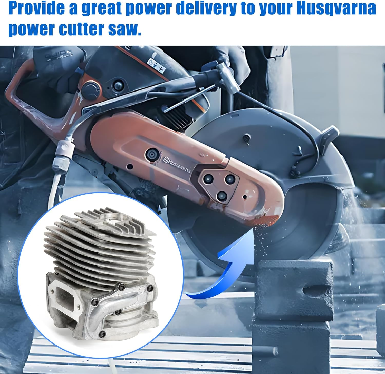 Psler 51Mm Cylinder Piston Kit - Replace 581476102 581476103 Cylinder Assembly Piston Overhaul Kit Compatible with Husqvarna Power Cutter K760 II K760 Active II K770 image number 6