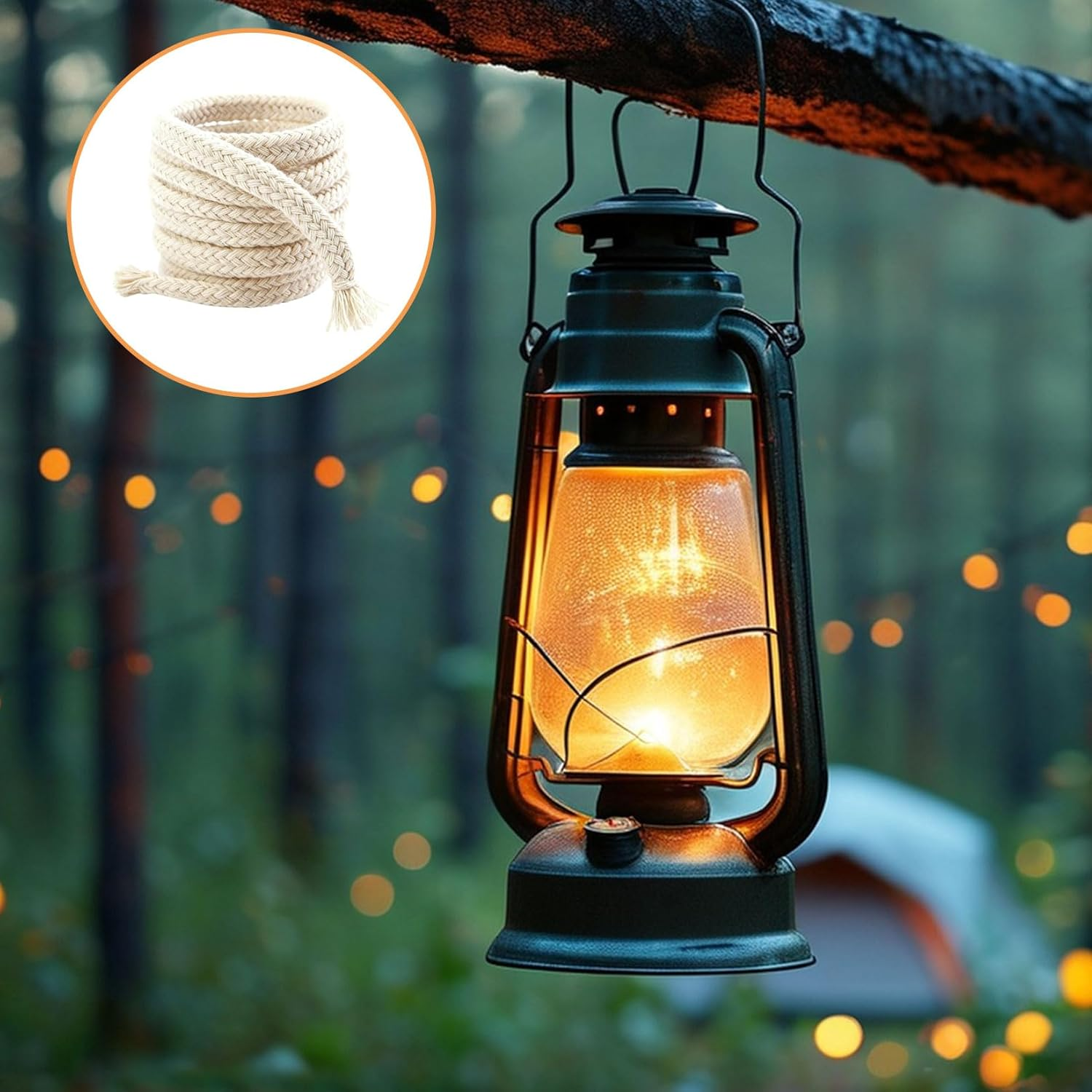 12 Rolls Wick Candle Wicks for Candles, 6 Mm X 1 Metre Replacement Wick for Oil Lamps, Cotton Oil Lamp Wick, Can Be Cut to Size Replacement Wick for Garden Torch, Lamp Wick, Oil Lamp, with Tweezers