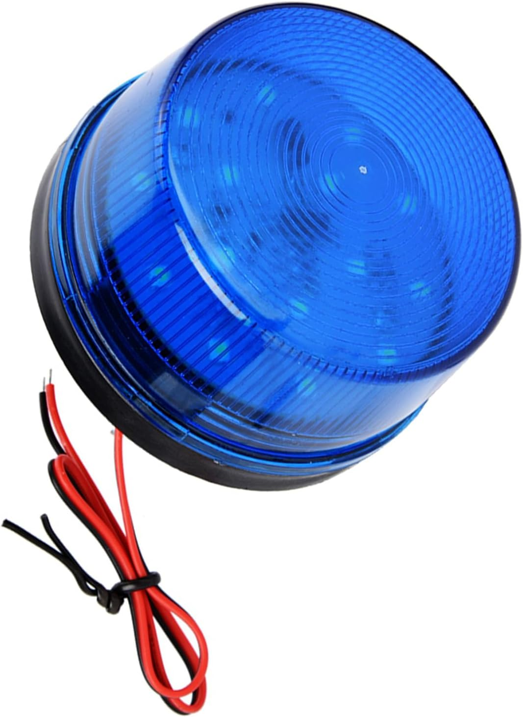 12V LED Strobe Beacon Emergency Alarm Warning Flashing Light Energy Saving Light without Sound Adopt Multilayer LED ARC Surround Design image number 1