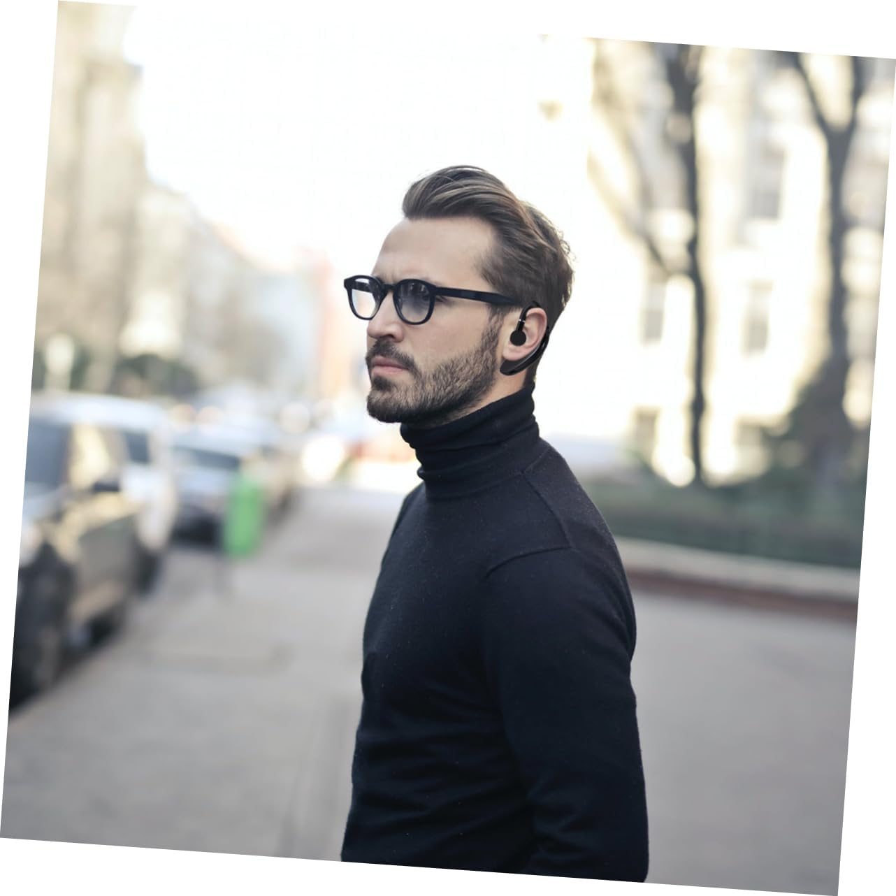 OSALADI Wireless Earphone Headset S109 One-Side Earpiece Long Battery Life Business Driving Earphone Workout Wireless Earbud Black for Active Use