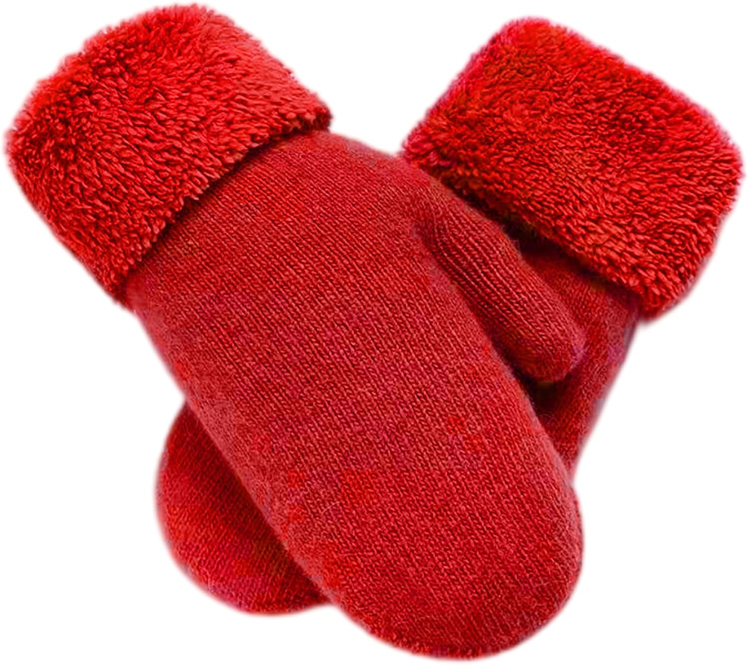 Eohak Women Men Winter Gloves Warm Lining - Winter Knitted Mittens Gloves Cold Weather Gloves