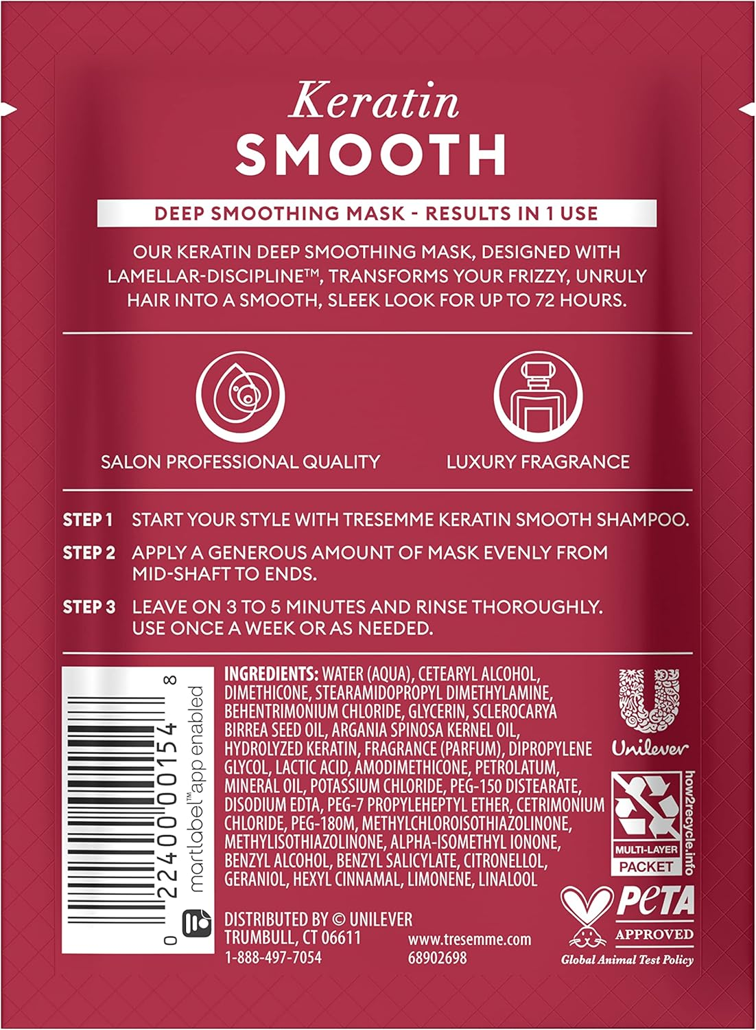 Tresemm&eacute; Smoothing Hair Mask Keratin Smooth 1.5 Oz image number 6