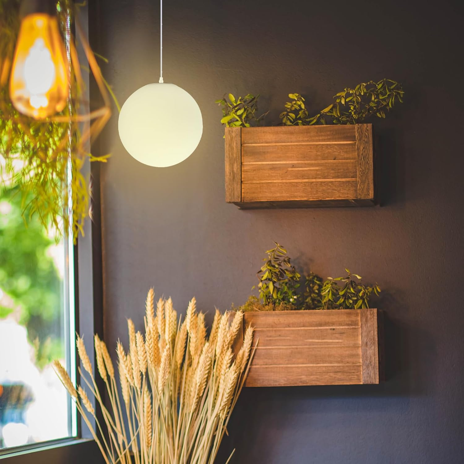 TEHAUX 2Pcs G9 Glass Lampshade, Glass Globe Lamp Shade Glass Shade Globe Lamp Shades for Light Fixtures Antique Light Covers Lamp Covers Frosted White Small Lampshade for Light image number 4