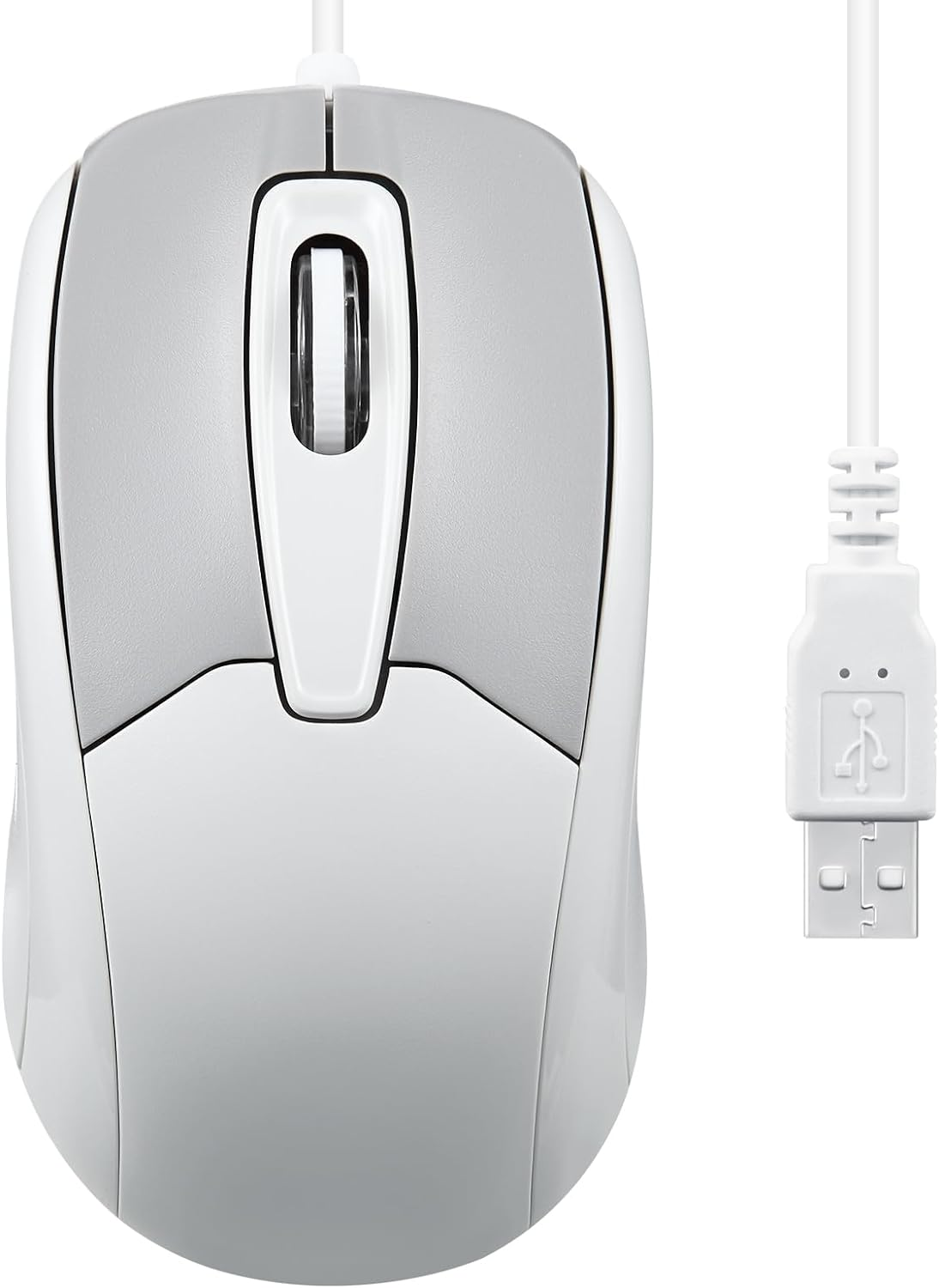 Perixx PERIMICE-209 3 Button USB Wired Mouse - Optical - 1000 DPI - 5.9 Ft Cable - Black