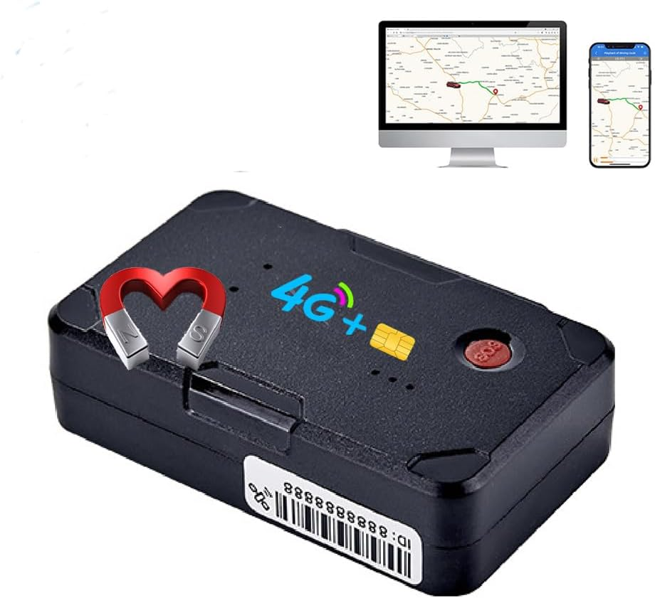 (Includes(Valued AU$92.0) 1 Year of SIM Card Usage) 4G,Magnet,Gps Tracker for Vehicle Car Dog Motorcycle Truck, Loved Ones Asset, Free APP for Ios Andriod,Anti-Theft Alarm Tracking Device,Sos image number 4