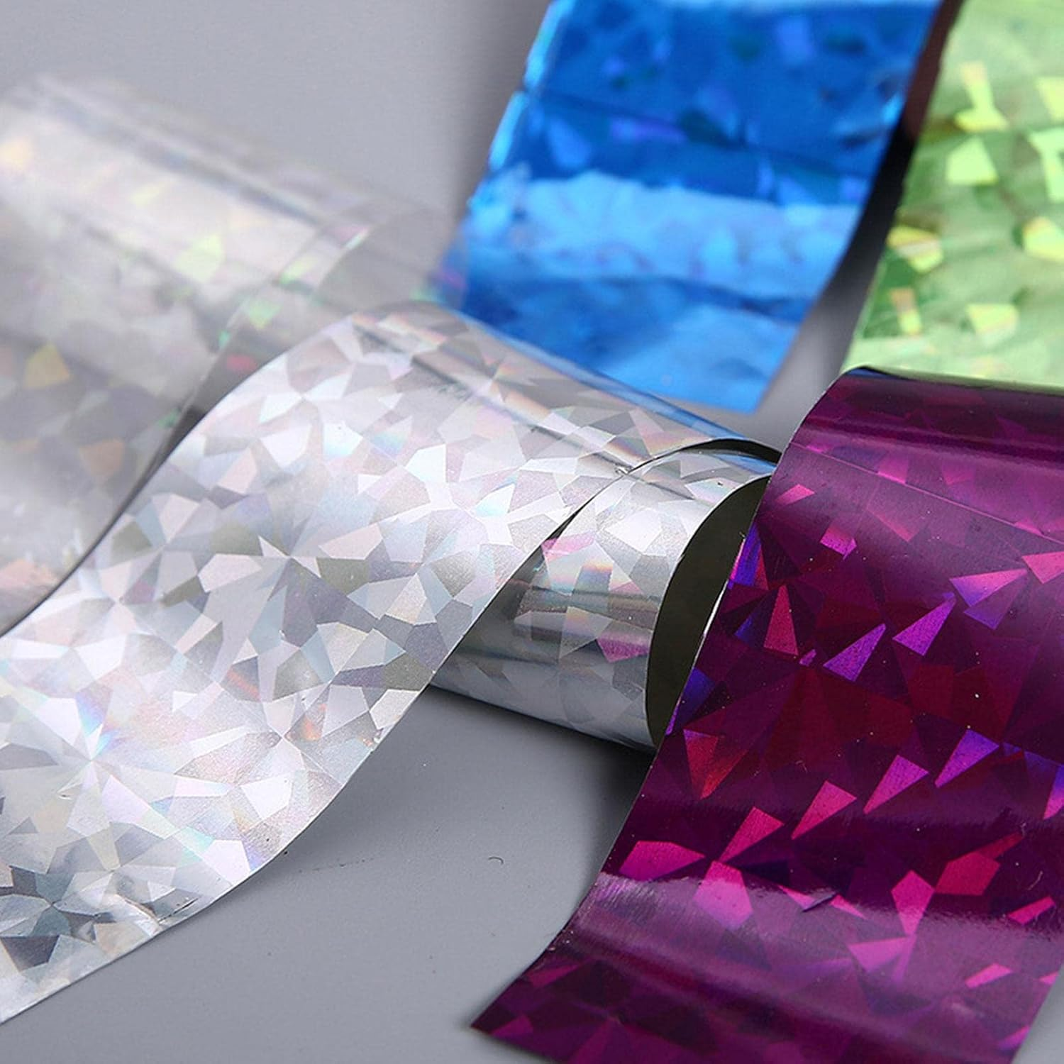Foil Rolls | Stickers Set for Nail Design, Decals, Colorful Transfer Nail Foils Manicure Tips Decoration For image number 3