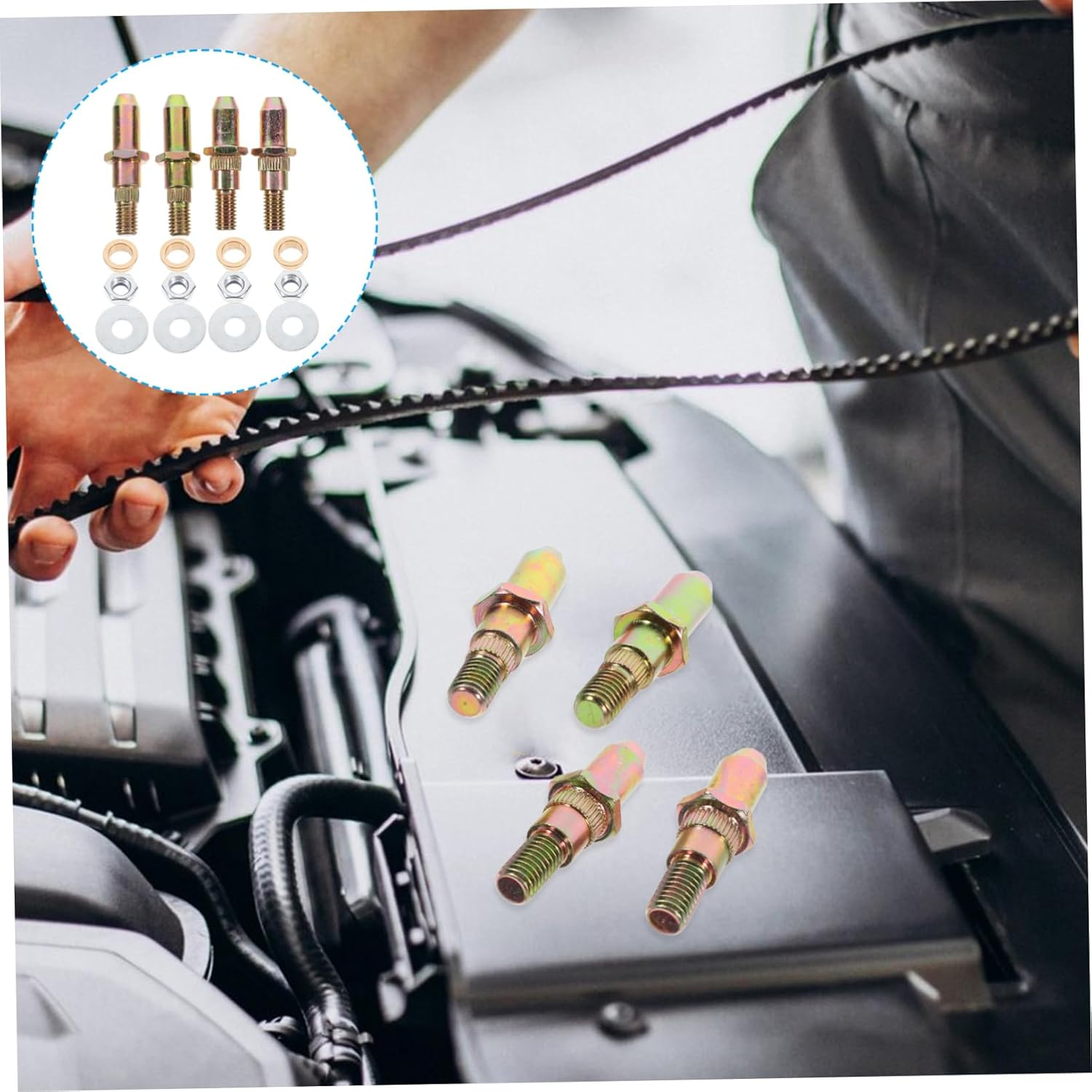 Alipis Door Hinge Pins Repair Kit Car Door Roller Pins Hinge Bushings Replacement Automotive Tools Maintenance image number 5