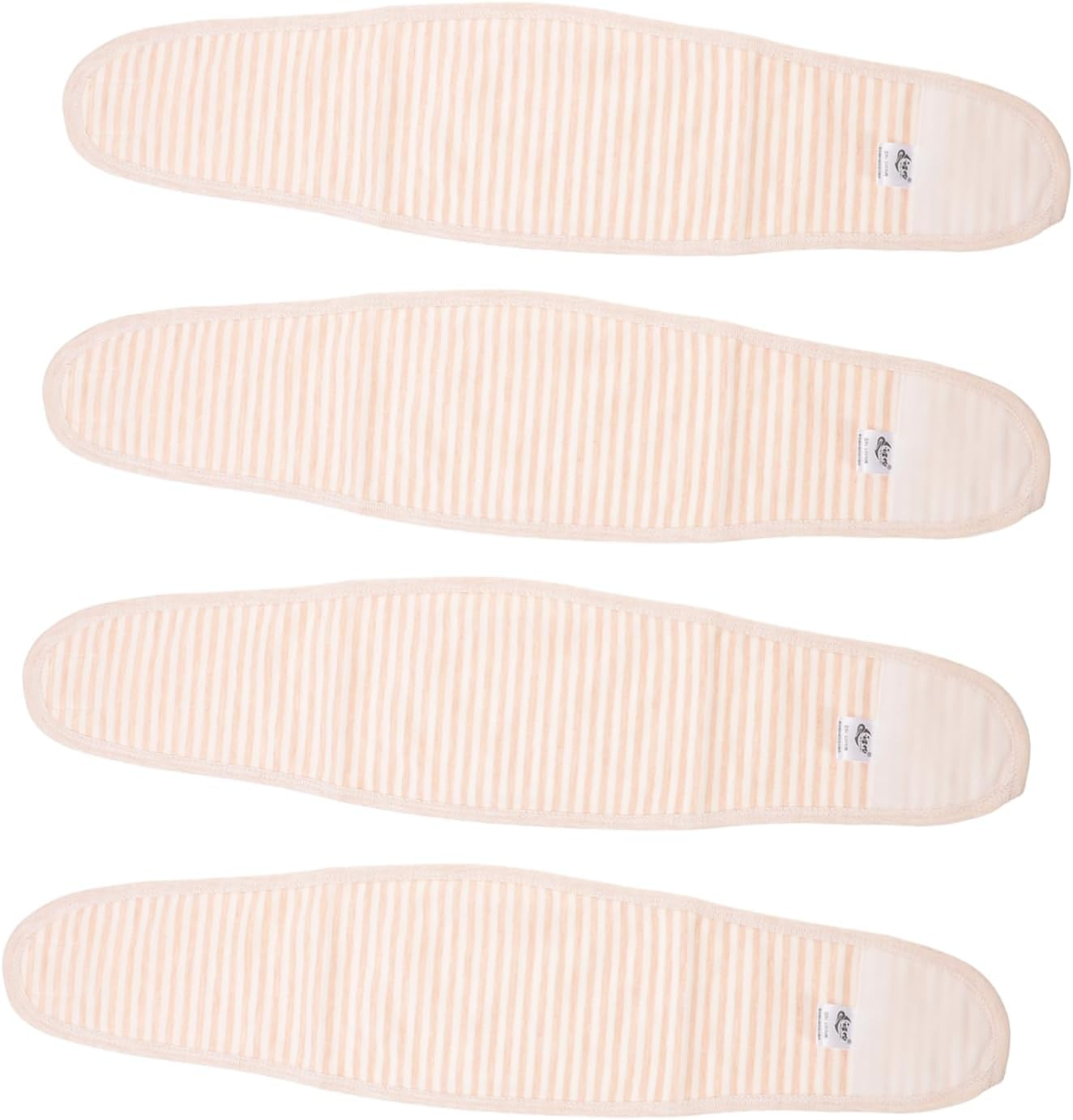 4Pcs Baby Belly Band Newborn Umbilical Navel Belt Beige Infant Belly Wrap for Newborns Boys and Girls image number 5