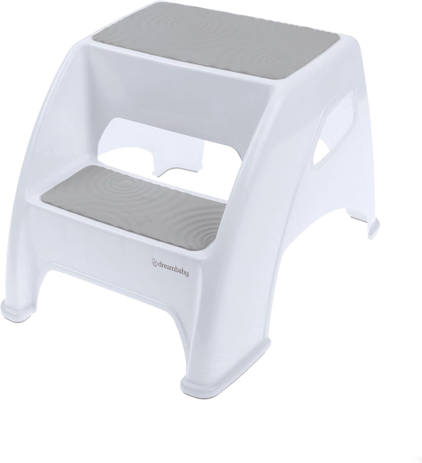 Dreambaby Toddler & Me 2 up Step Stool, Toddler Step Stool Suitable for Adults, Holds up to 135Kg, Toilet Steps for Toddlers & Adults, anti Slip Pads, Toilet Training Steps, Bathroom Stool - Grey image number 2