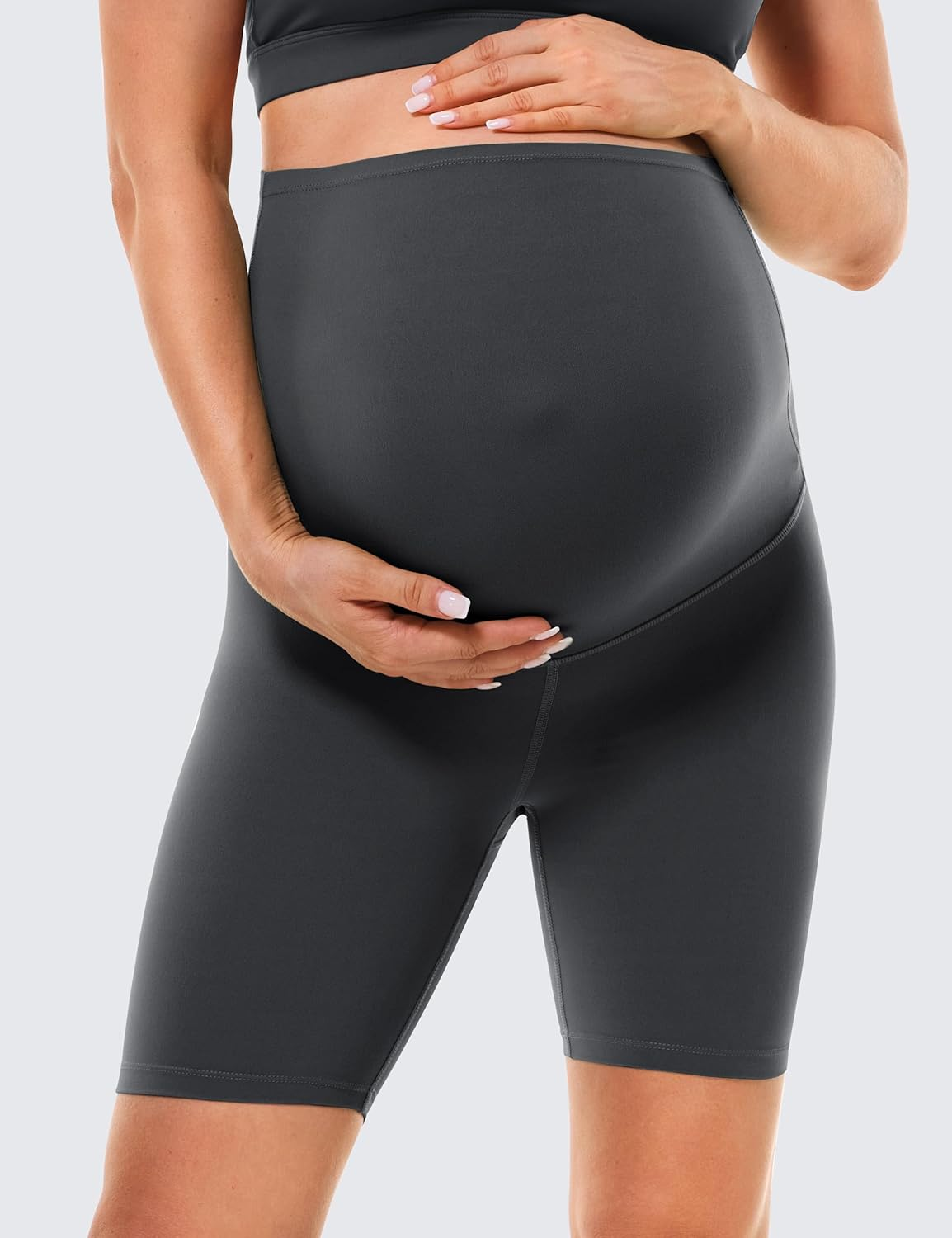 BAYDI Clouduxi Maternity Leggings Short - 15 Cm Maternity Trousers Women'S Pregnancy Shorts Yoga Pregnancy Leggings image number 2