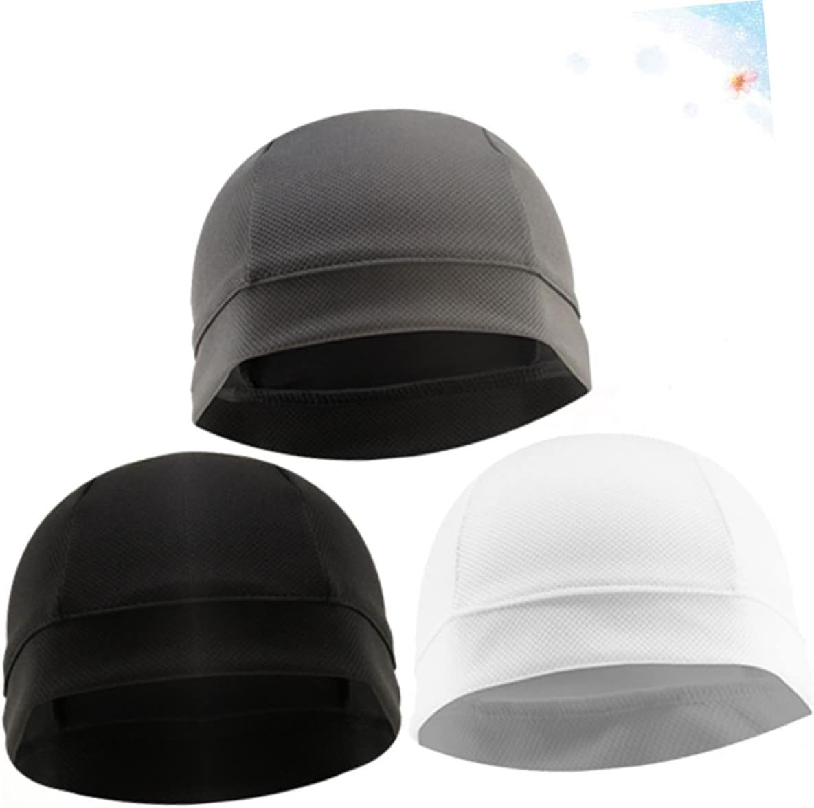 VALICLUD Cycling Linning Cap Hat Liners for Sweat Arm Warmers Thermal Cycling Cap Women Football Helmet Sweat Liner Bike Helmet Men Hat Sweat Liner Seat Sweat Wicking Cycling Inner Cap - Assorted Color image number 4