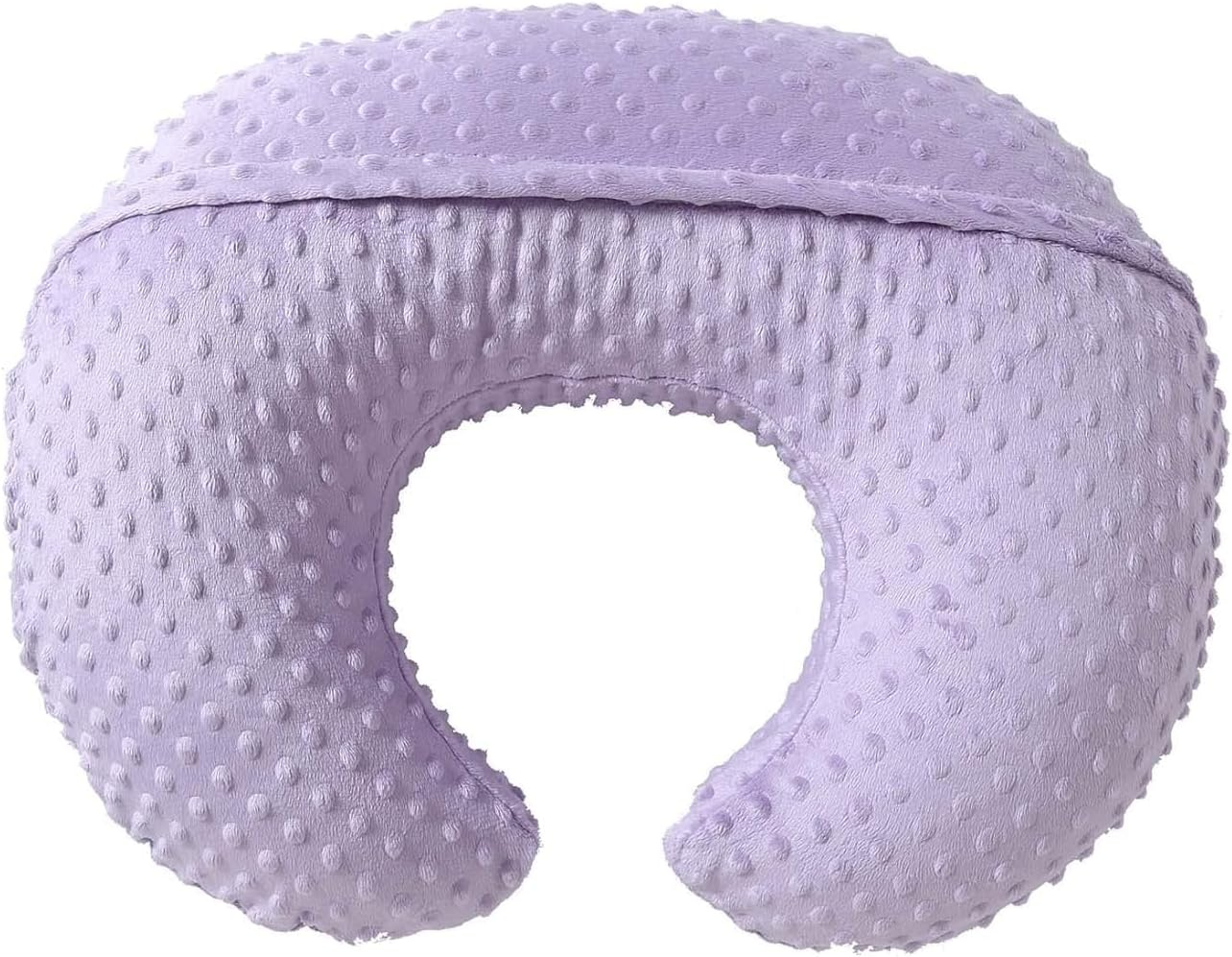 Nursing Pillow Cover Breastfeeding Pillow Cases Plush Dot Slipcover (Orchid) - Green image number 2