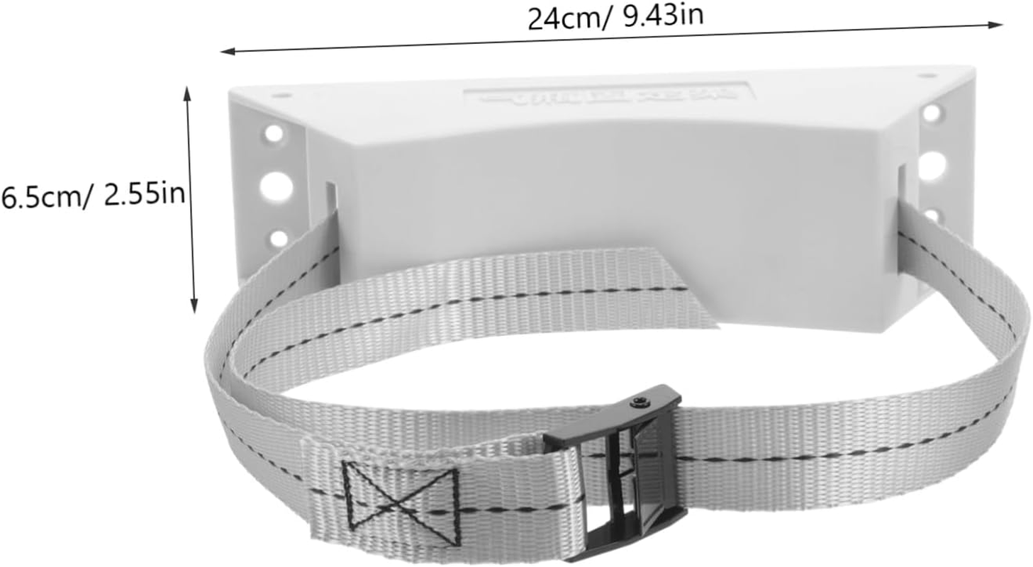 Homoyoyo Gas Bottle Holder Gas Cylinder Tank Holder Trailer Gas Bottle Support Holder Bracket Holder Bottle Stand Replacement Strap Cylinder to Wall Polyester image number 4