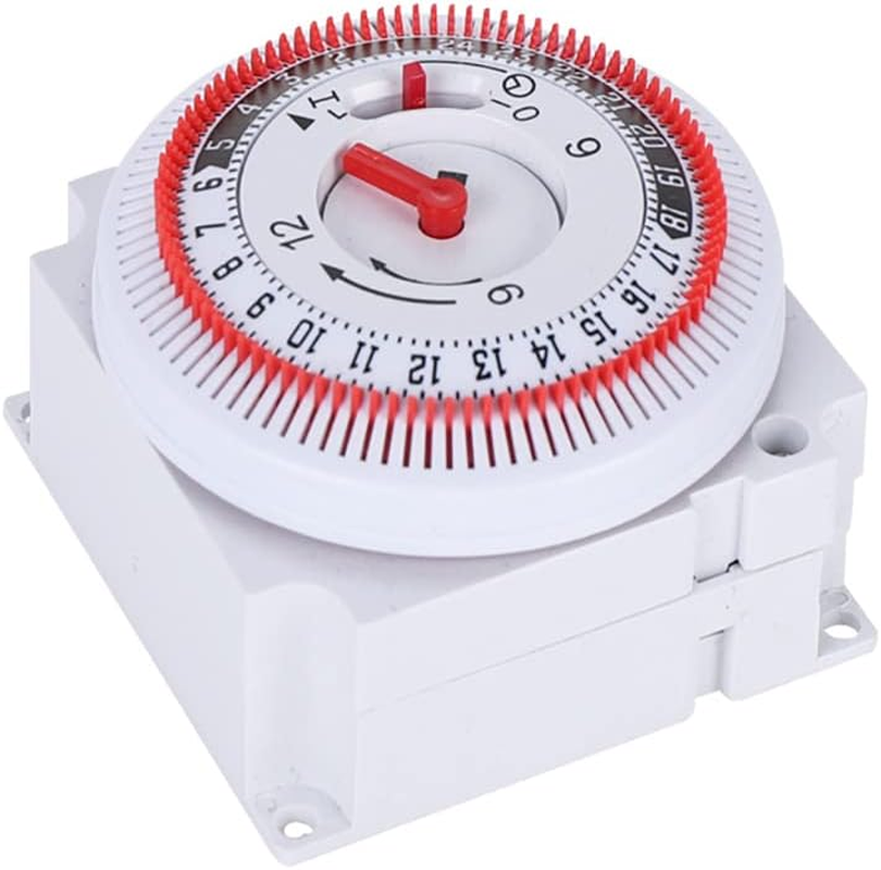 VOANZO 24 Hour Cycle Socket Timer Switch 220V/16A Immersion Heater Switch for Lights, Heaters, Pools, Appliances image number 3