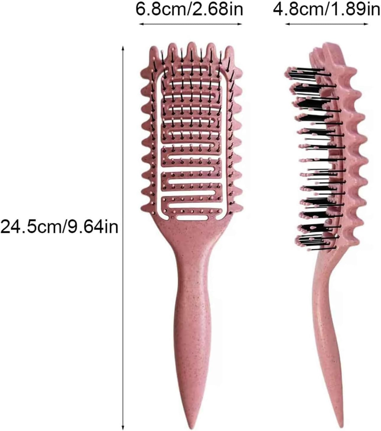 Curl Defining Brush, 2024 New Vented Hair Brush, Curly Hair Brush, Define Styling Brush for Curly Hair, Shaping & Defining Curls for Women (Pink) image number 2